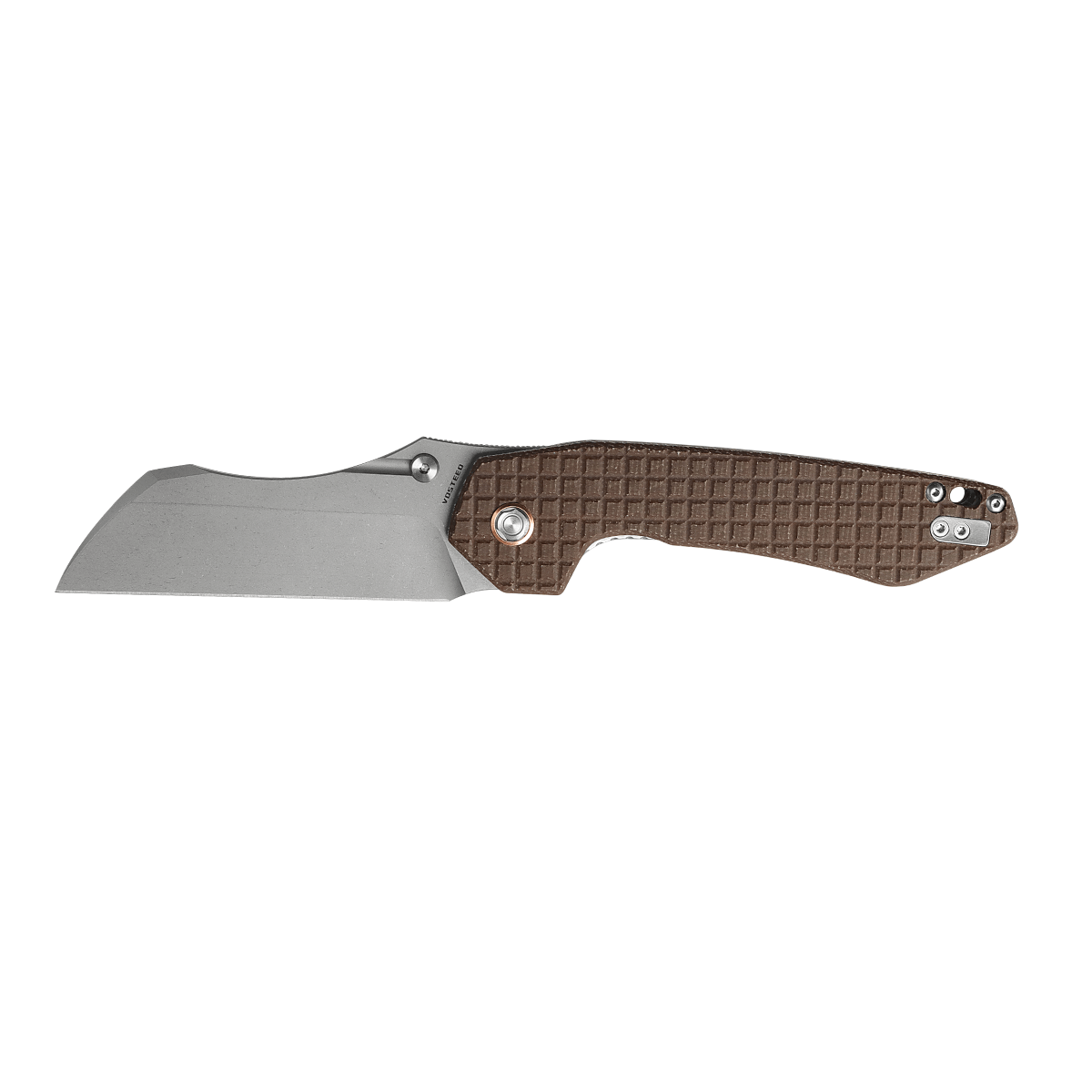 Vosteed Gator knife with 14C28N blade and Micarta handle