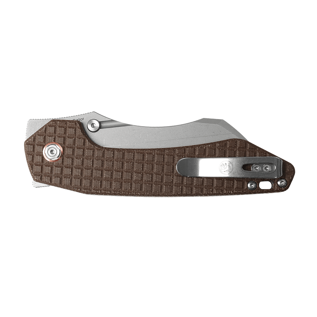 Gator Liner Lock Knife (3.74" 14C28N Blade & Micarta Handle) Vosteed