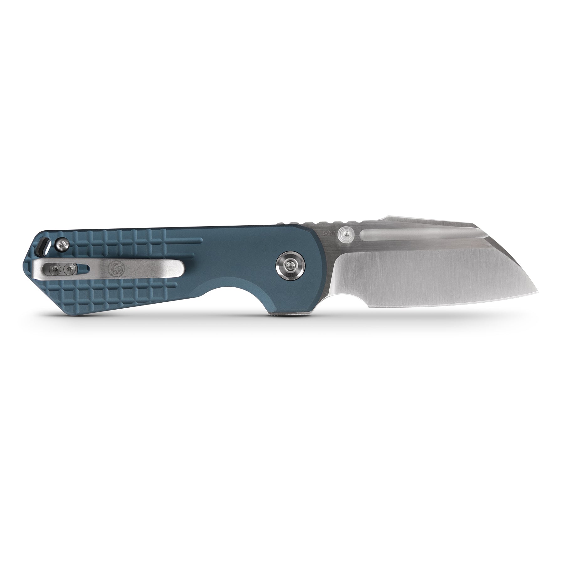 Vosteed Hedgehog folding knife, blue aluminum handle and S35VN blade.