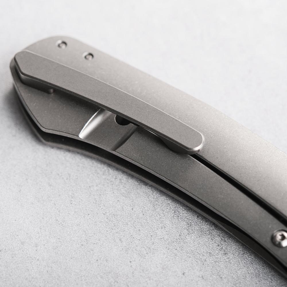 Vosteed Vallhund knife titanium pocket clip