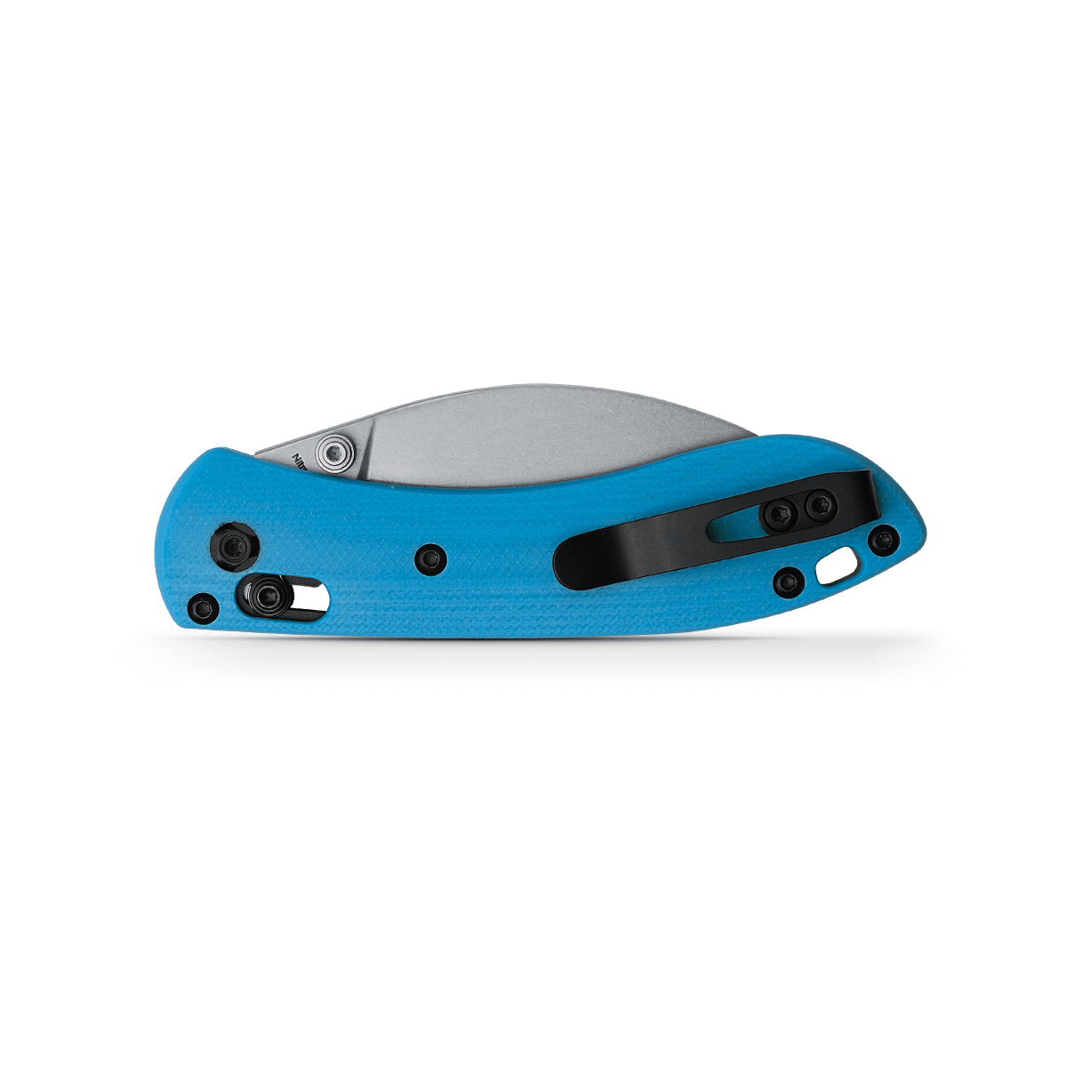 Vosteed Mini Nightshade Folding Knife, Blue G10, Pocket Clip
