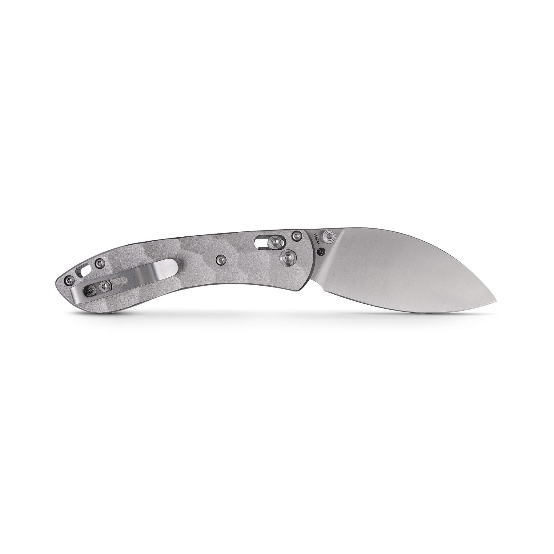Vosteed Mini Nightshade Gray Knife - Satin Blade Detail