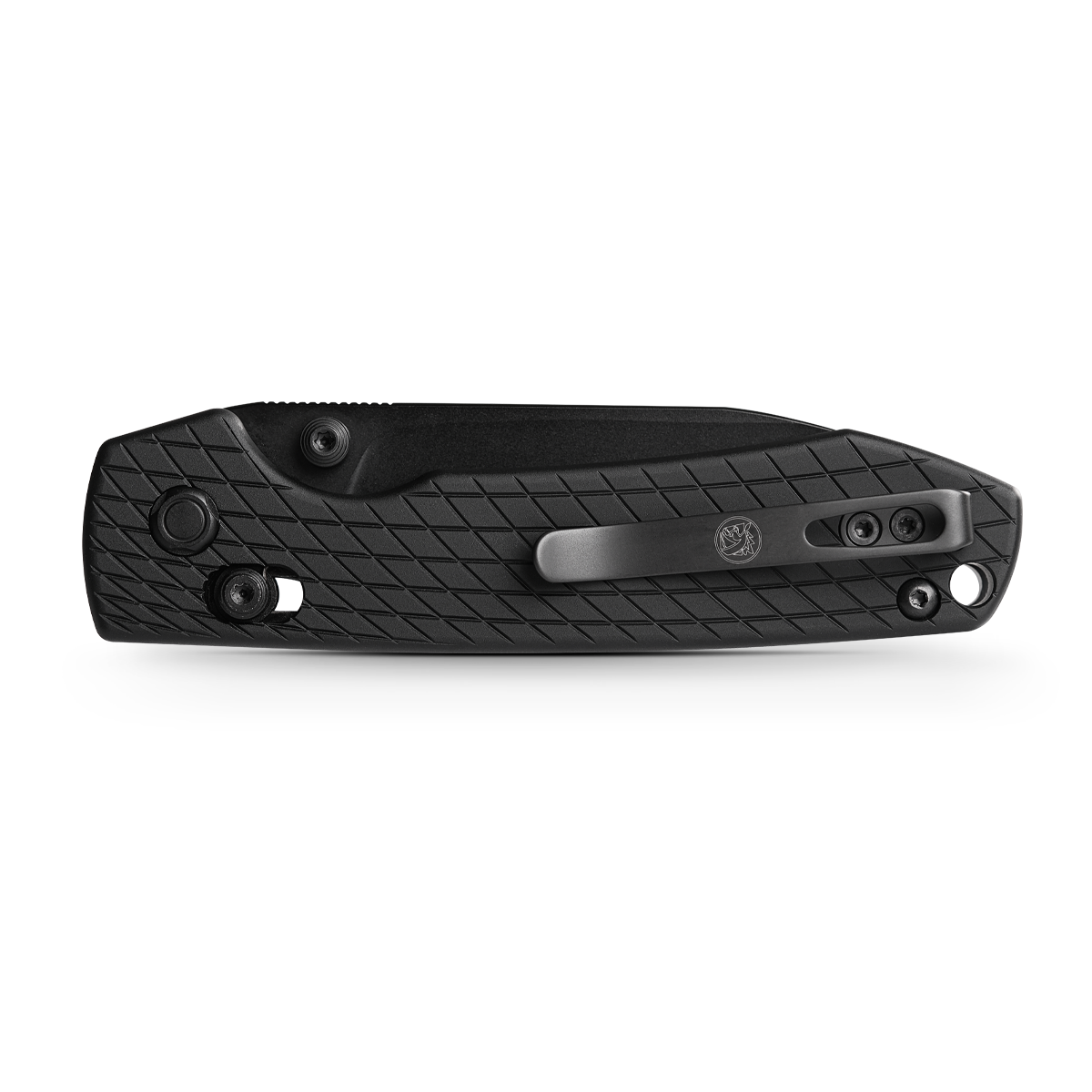 Vosteed Raccoon Knife - Crossbar Lock, Black Aluminum Handle