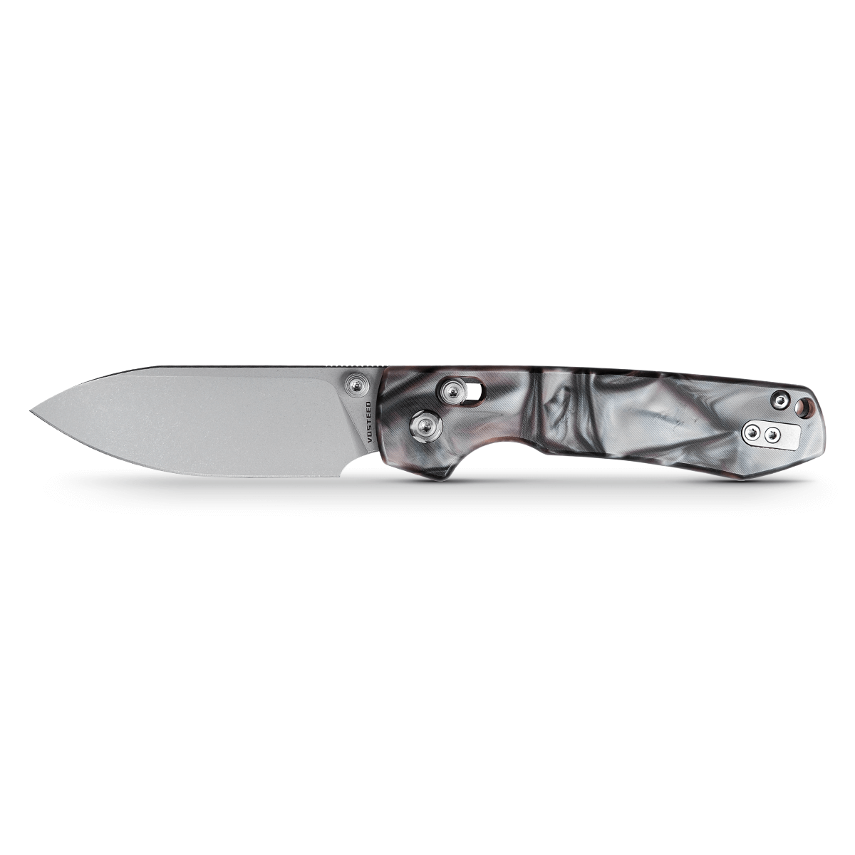 Vosteed Raccoon Folding Knife with Nitro-V Steel and Raffir Noble Handle