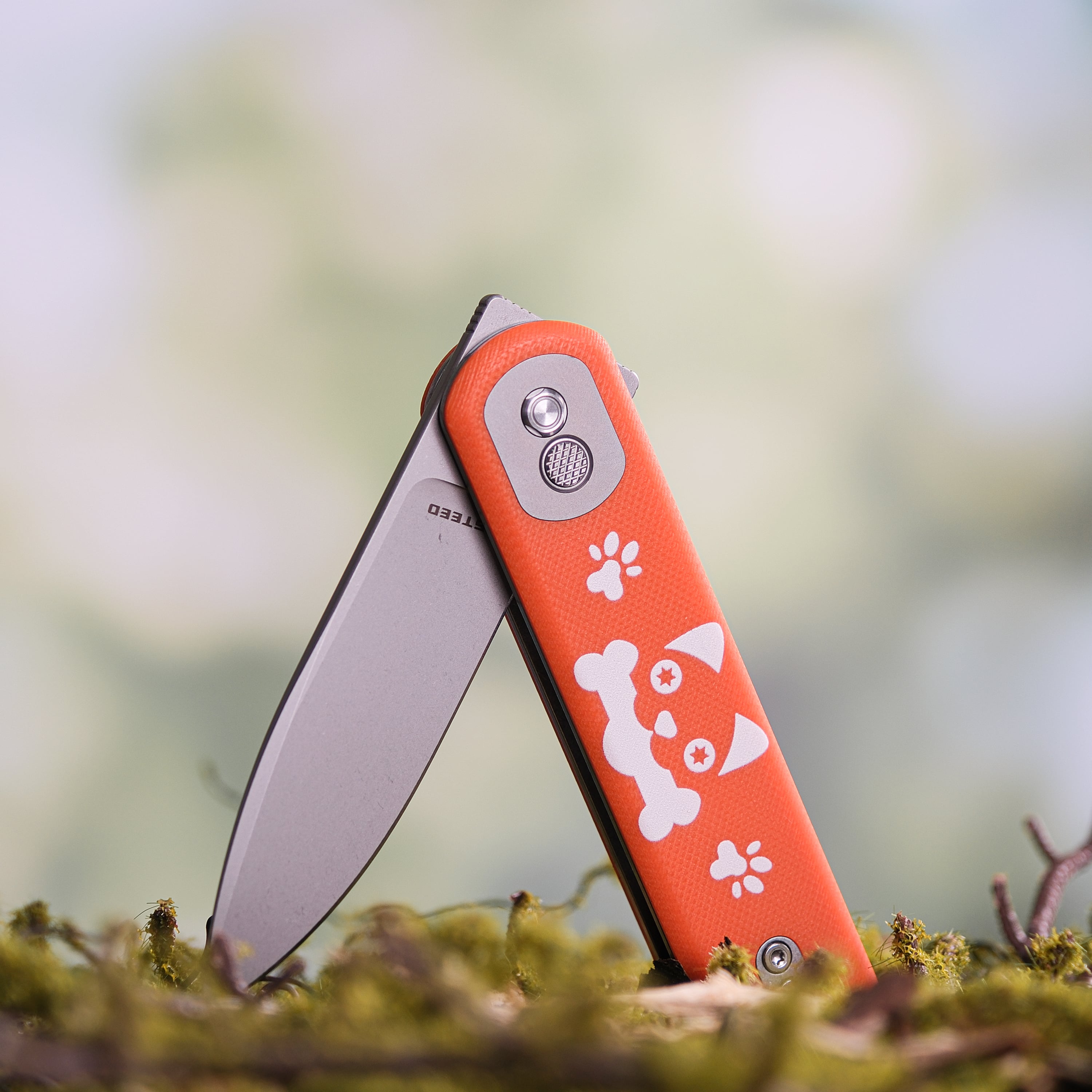 Vosteed Corgi Knife with Corgi pattern design