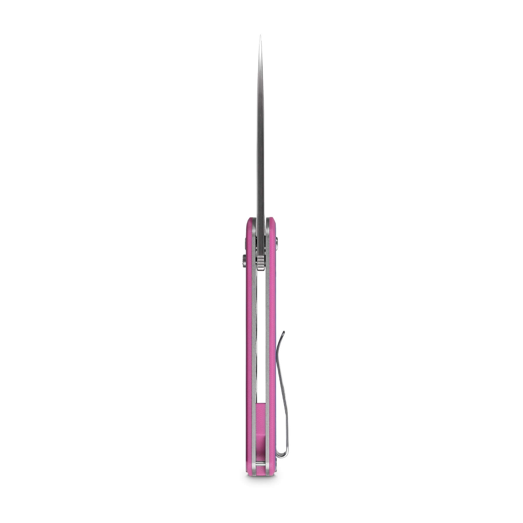 Vosteed Corgi A0727 EDC knife side profile, pink handle