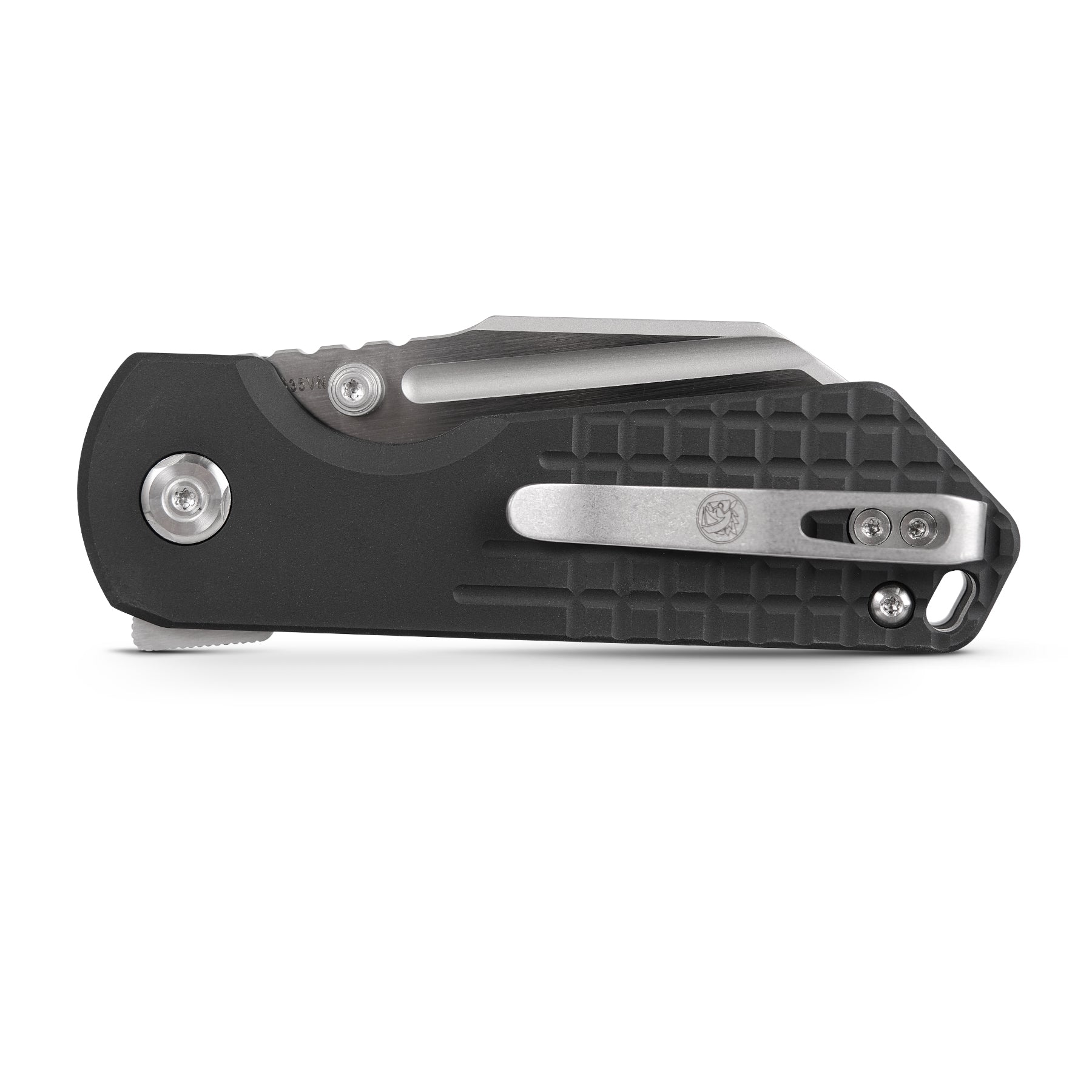 Vosteed Hedgehog folding knife: Pocket clip detail