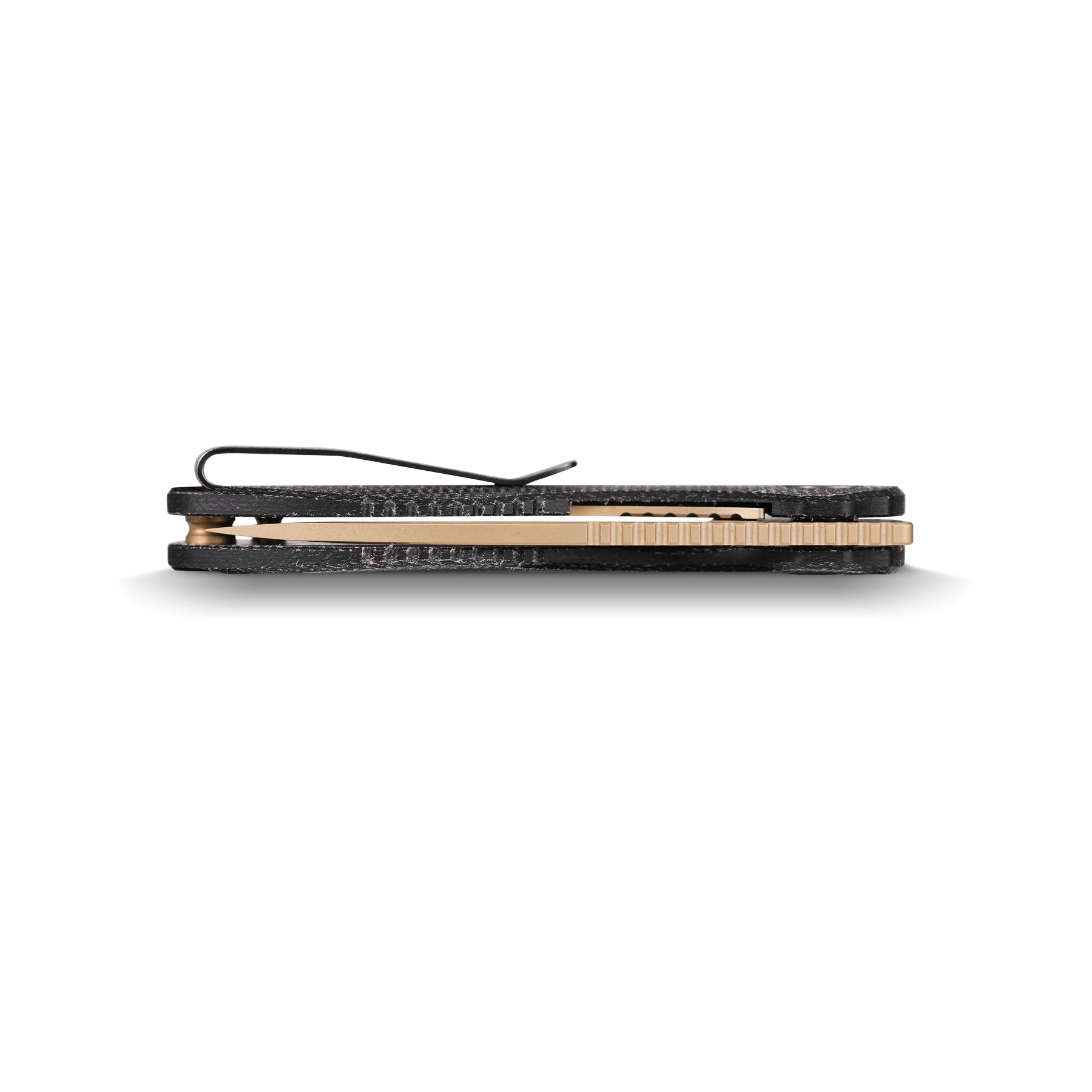 Vosteed Acorn Knife - Side profile with pocket clip