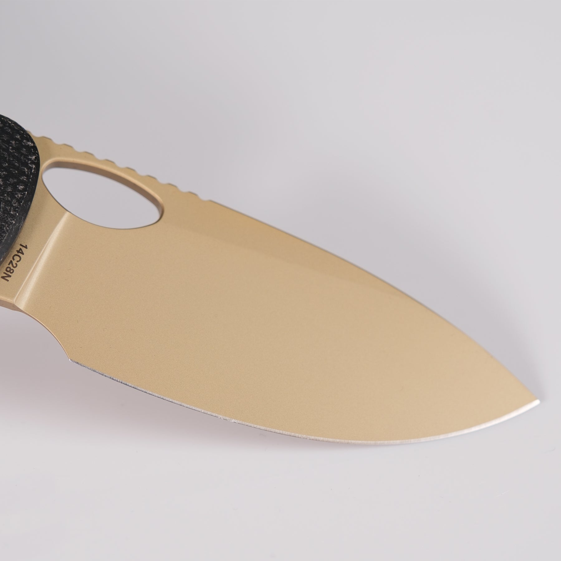 Vosteed Acorn knife blade detail, 14C28N steel