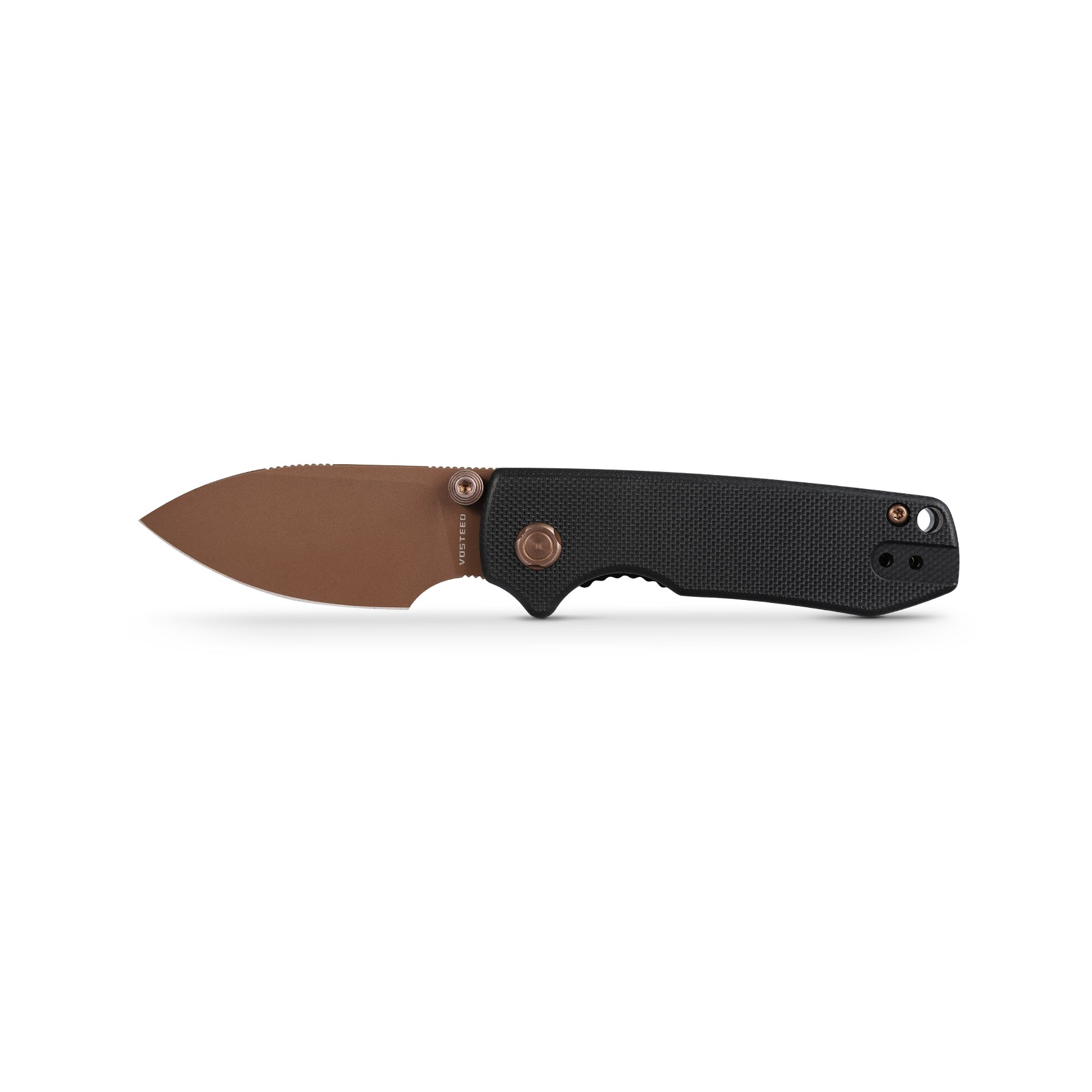 Vosteed Raccoon Cub Liner Lock Knife - Black G10 Handle