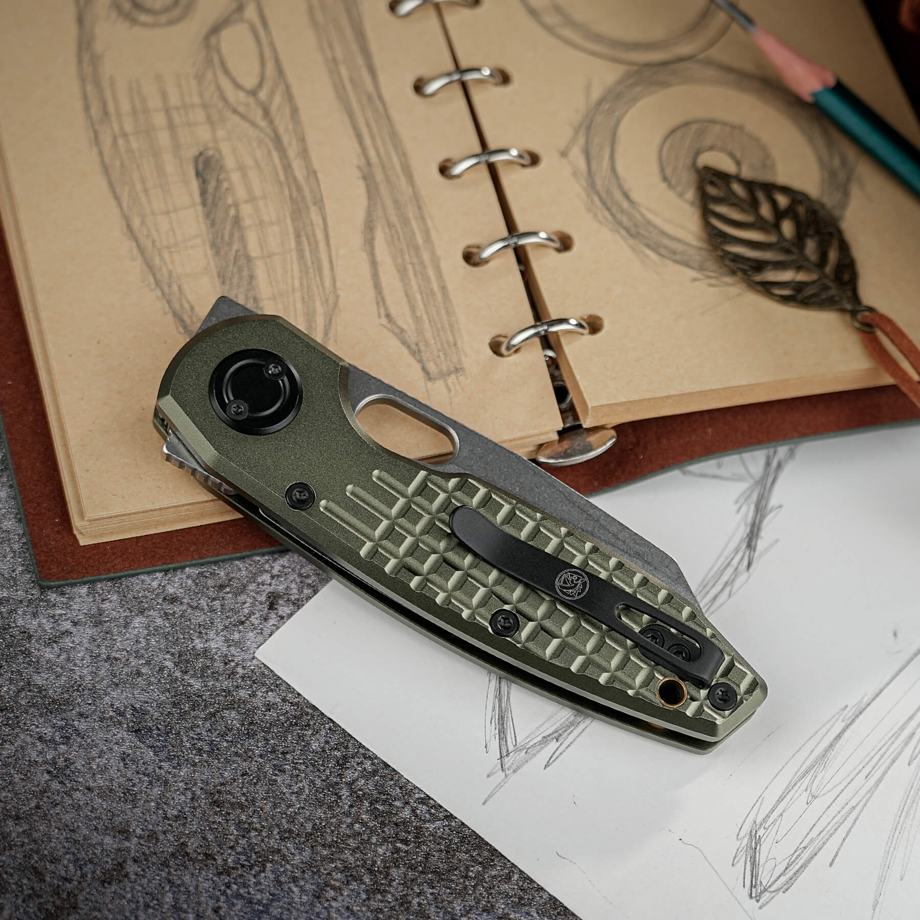 Ankylo - Vanchor lock (3.18" Elmax Blade & Aluminum Handle) - A1918