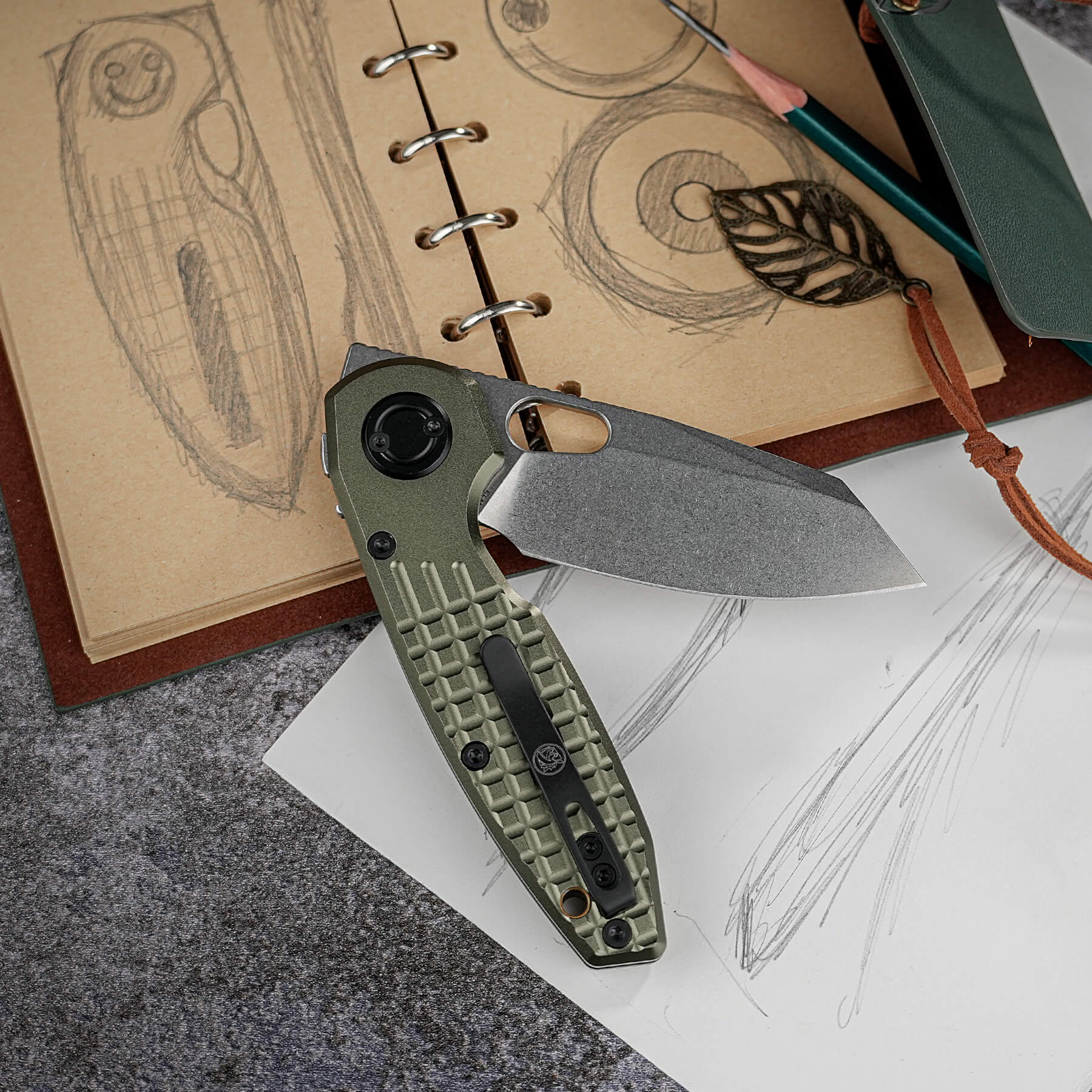 Ankylo - Vanchor lock (3.18" Elmax Blade & Aluminum Handle) - A1918