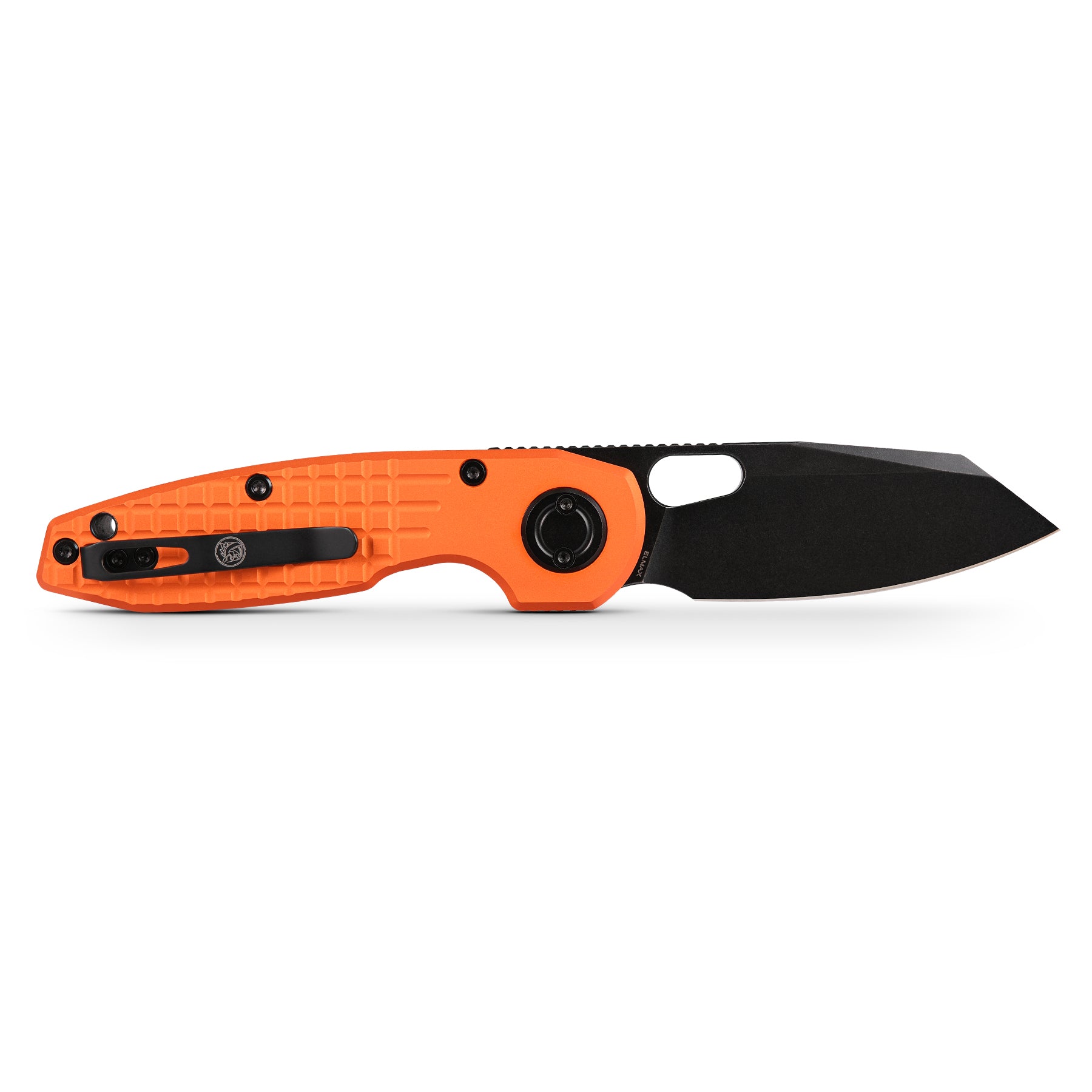 Vosteed Ankylo knife with orange handle and Elmax blade