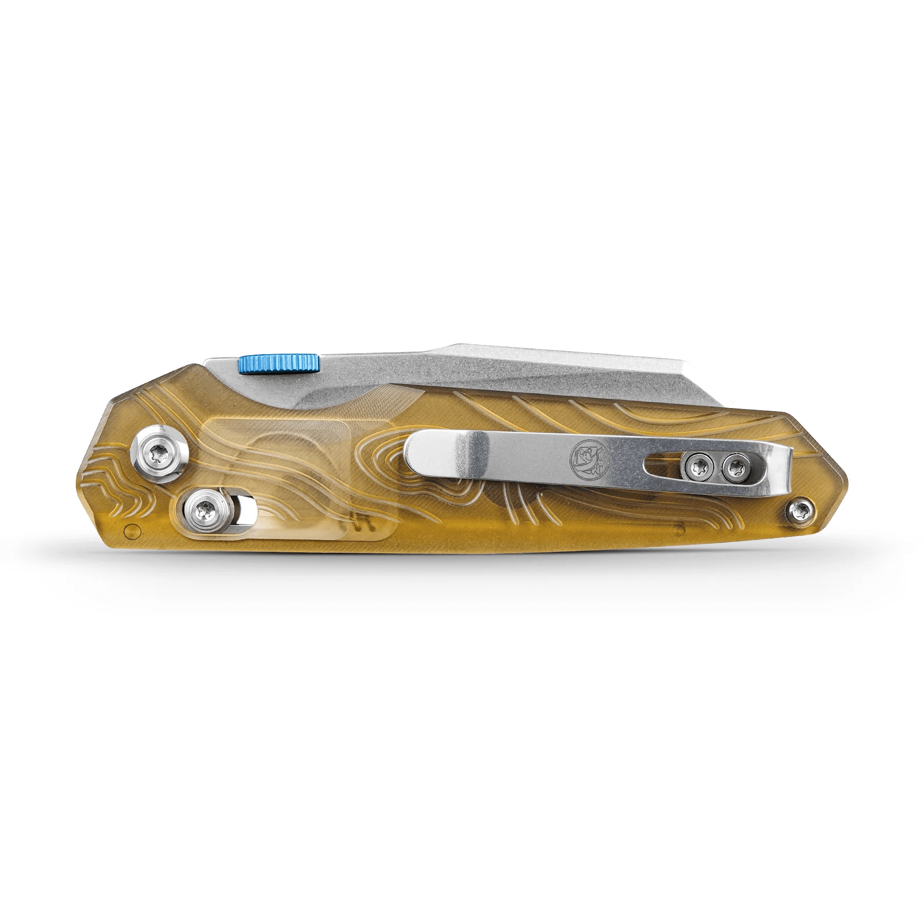 COUNTY COMM exclusive Vosteed Talarurus Folding Knife Black PEI Handle 14C28N Stonewash Finish A2705