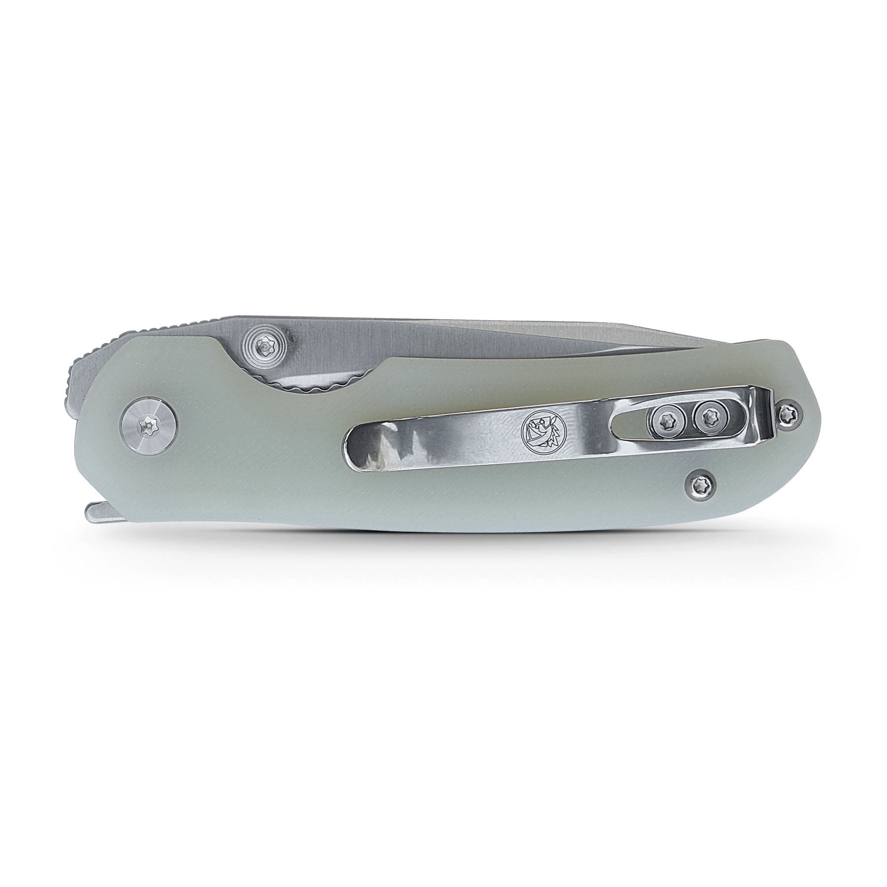Vosteed Chipmunk jade green G10 handle EDC knife