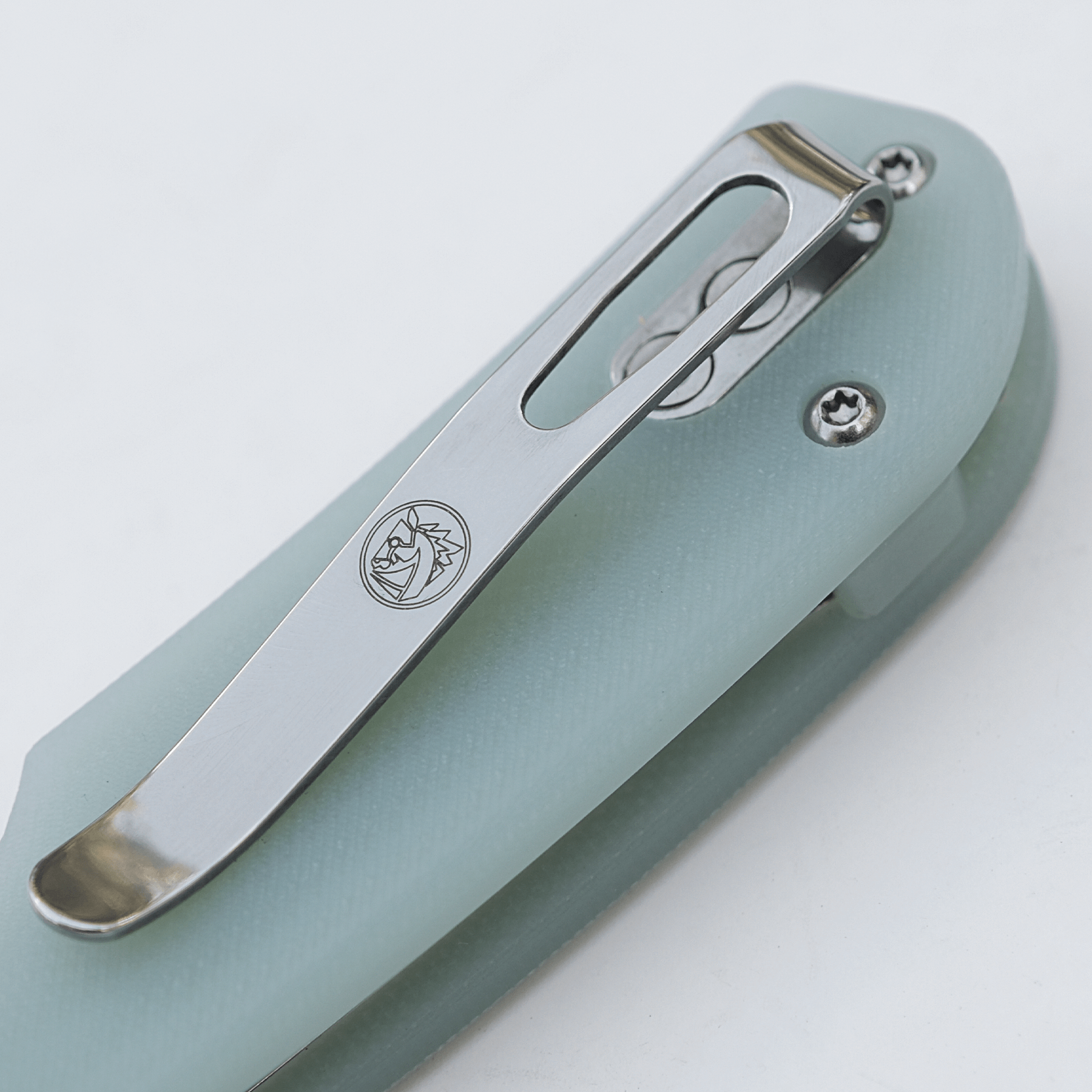 Vosteed Chipmunk knife pocket clip detail