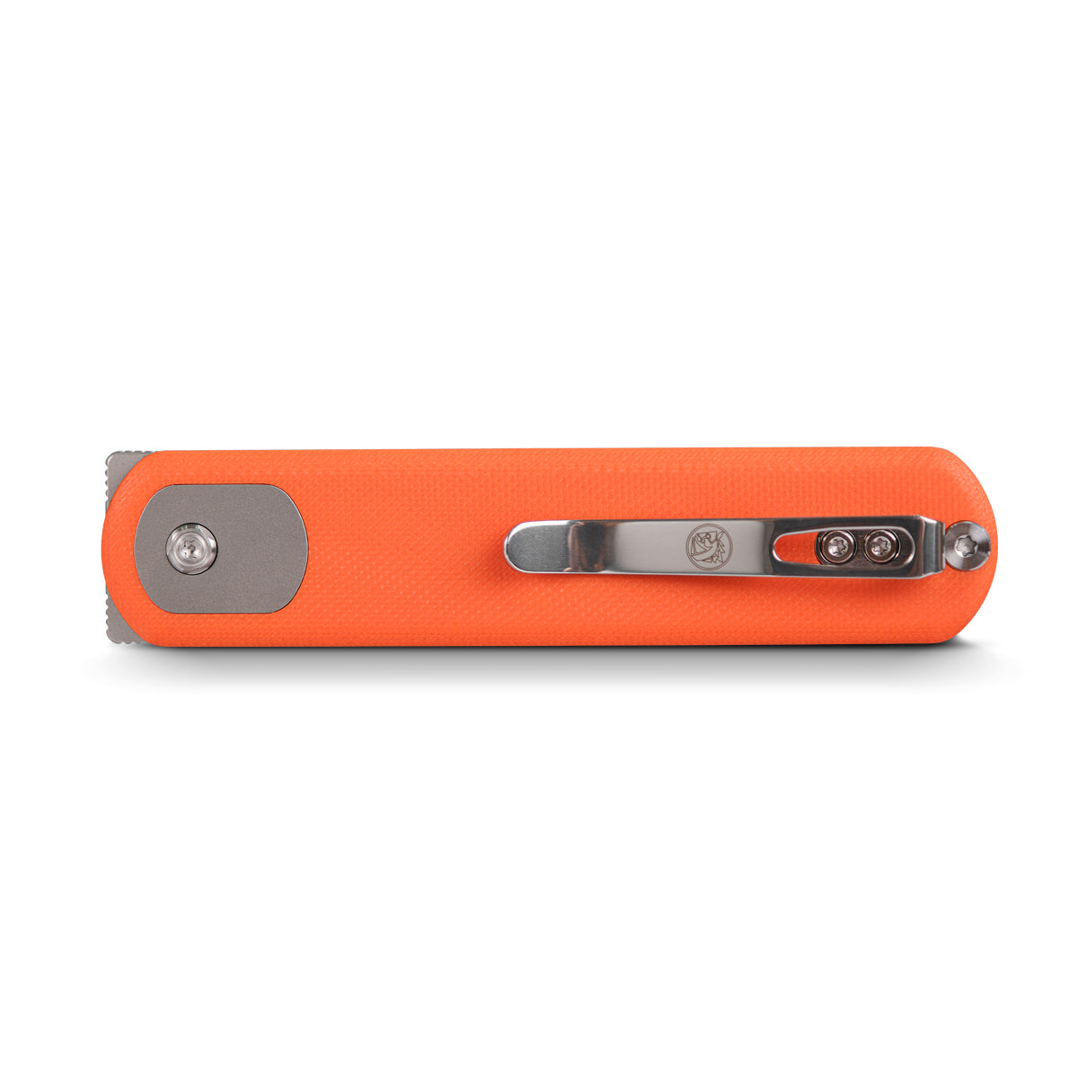 Orange Vosteed Corgi knife with pocket clip
