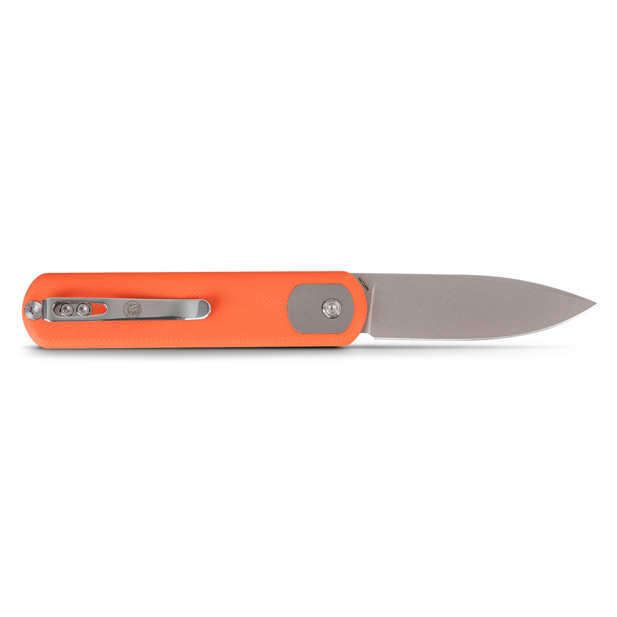 Vosteed Corgi knife with orange G10 handle and Trek Lock mechanism