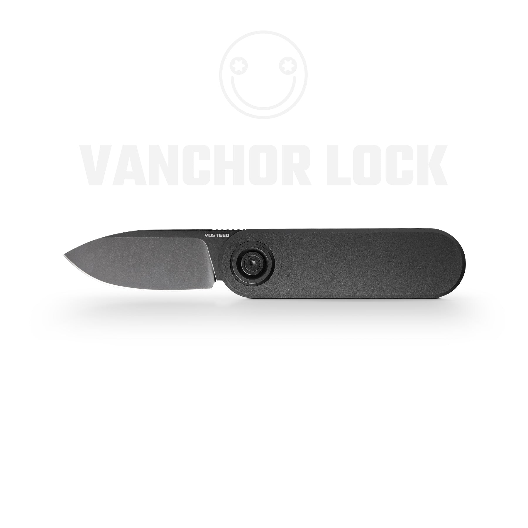Vosteed Corgi V - Vanchor Lock Knife, Black Blade