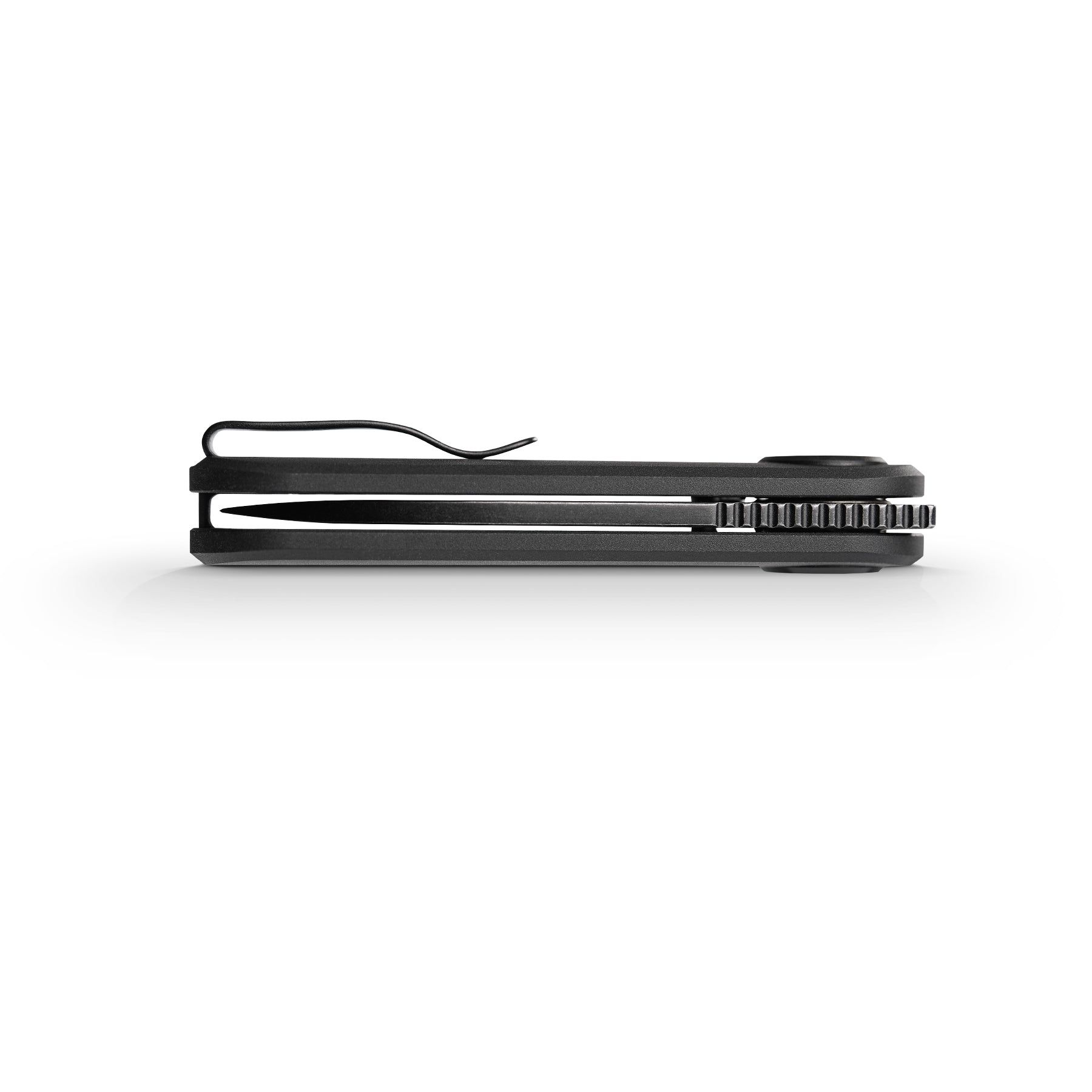 Vosteed Corgi V knife profile, black aluminum handle