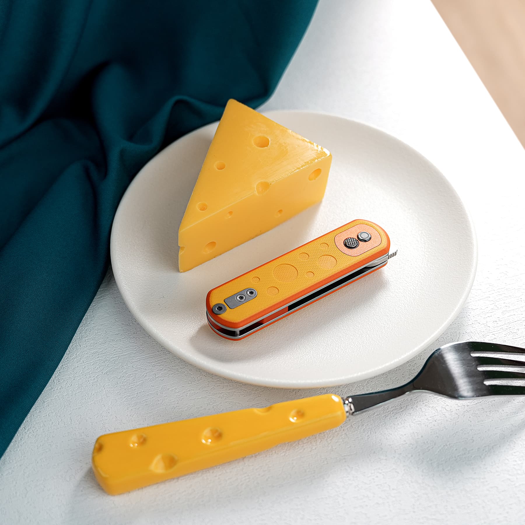 CheesePirates® -Trek Lock® (2.37" 14C28N Blade & G10 Handle) - A0735
