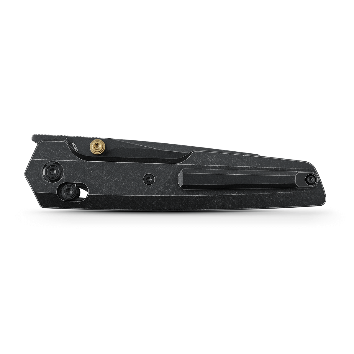 Vosteed Dachshund EDC knife, black titanium handle