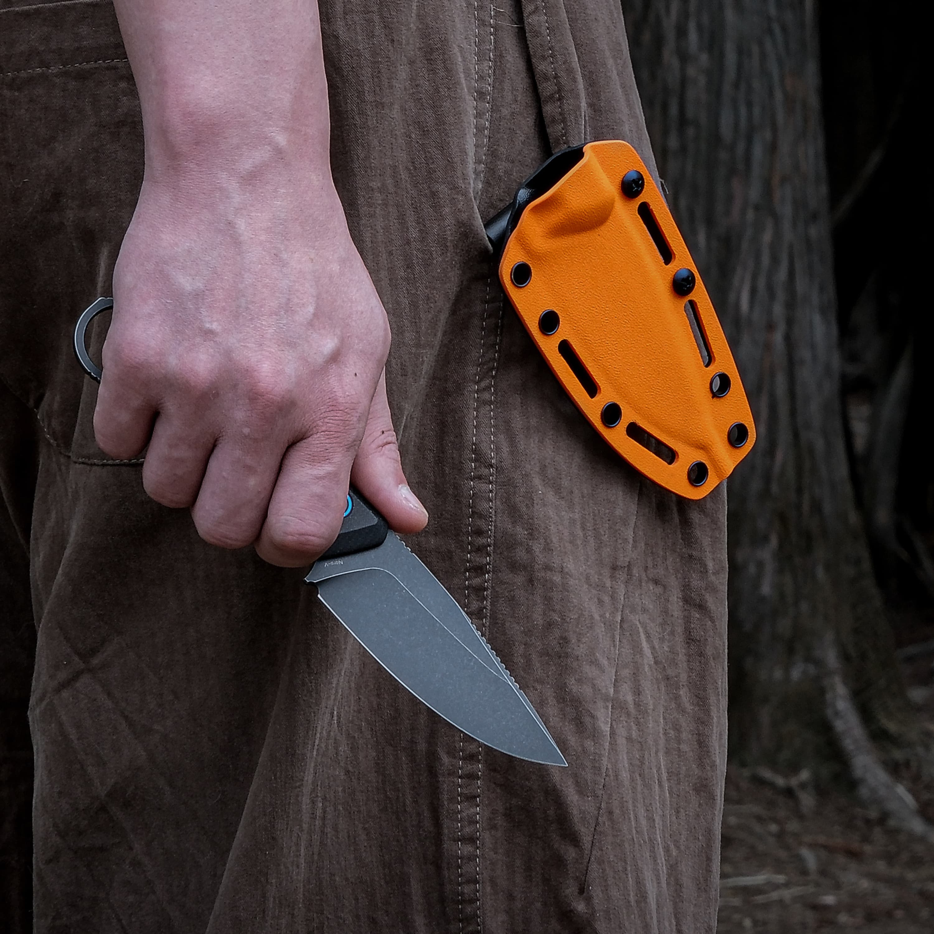 Fullback - Fixed Blade Knife (3.48" Nitro-V Blade & Micarta Handle) - D0301