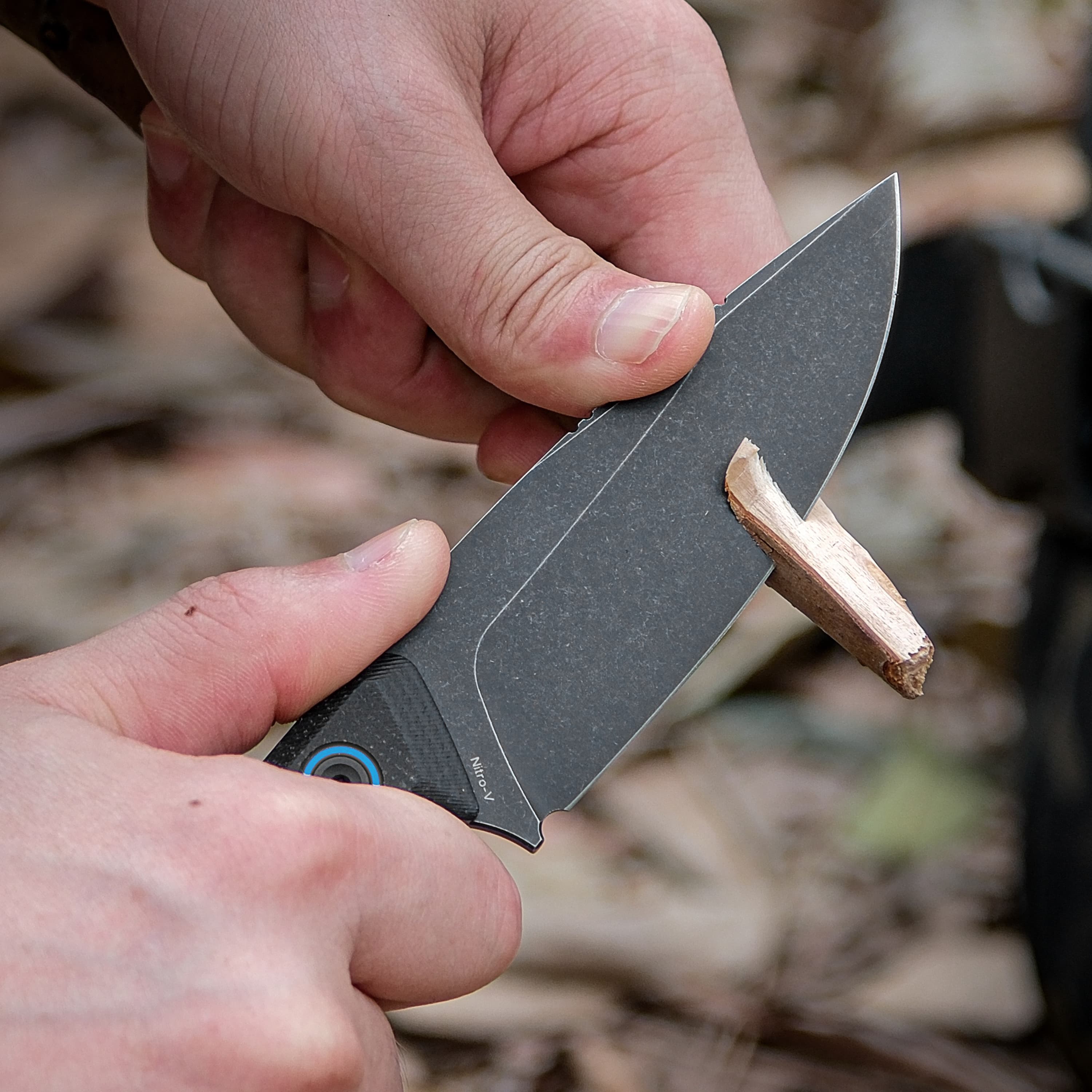Fullback - Fixed Blade Knife (3.48" Nitro-V Blade & Micarta Handle) - D0301