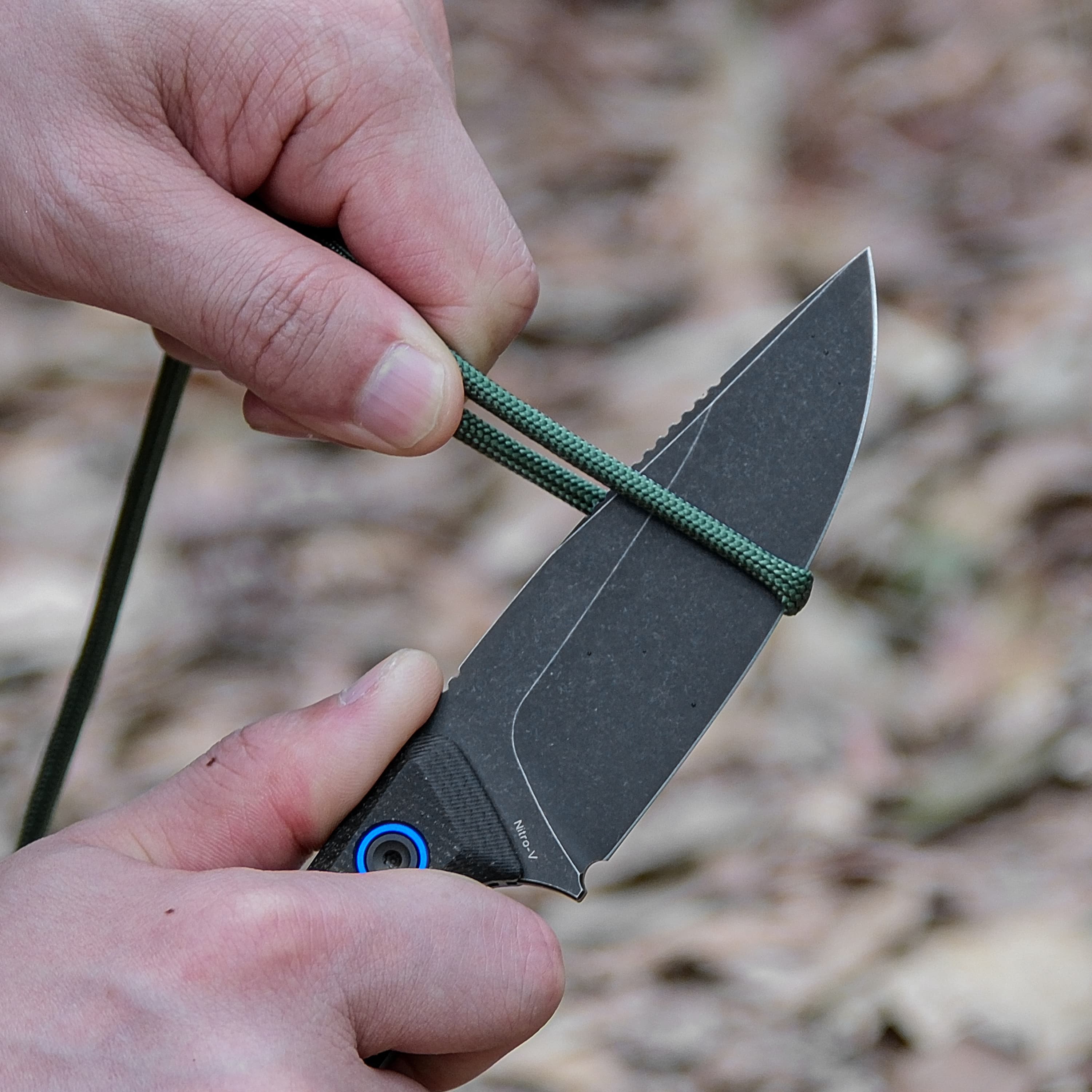 Fullback - Fixed Blade Knife (3.48" Nitro-V Blade & Micarta Handle) - D0301