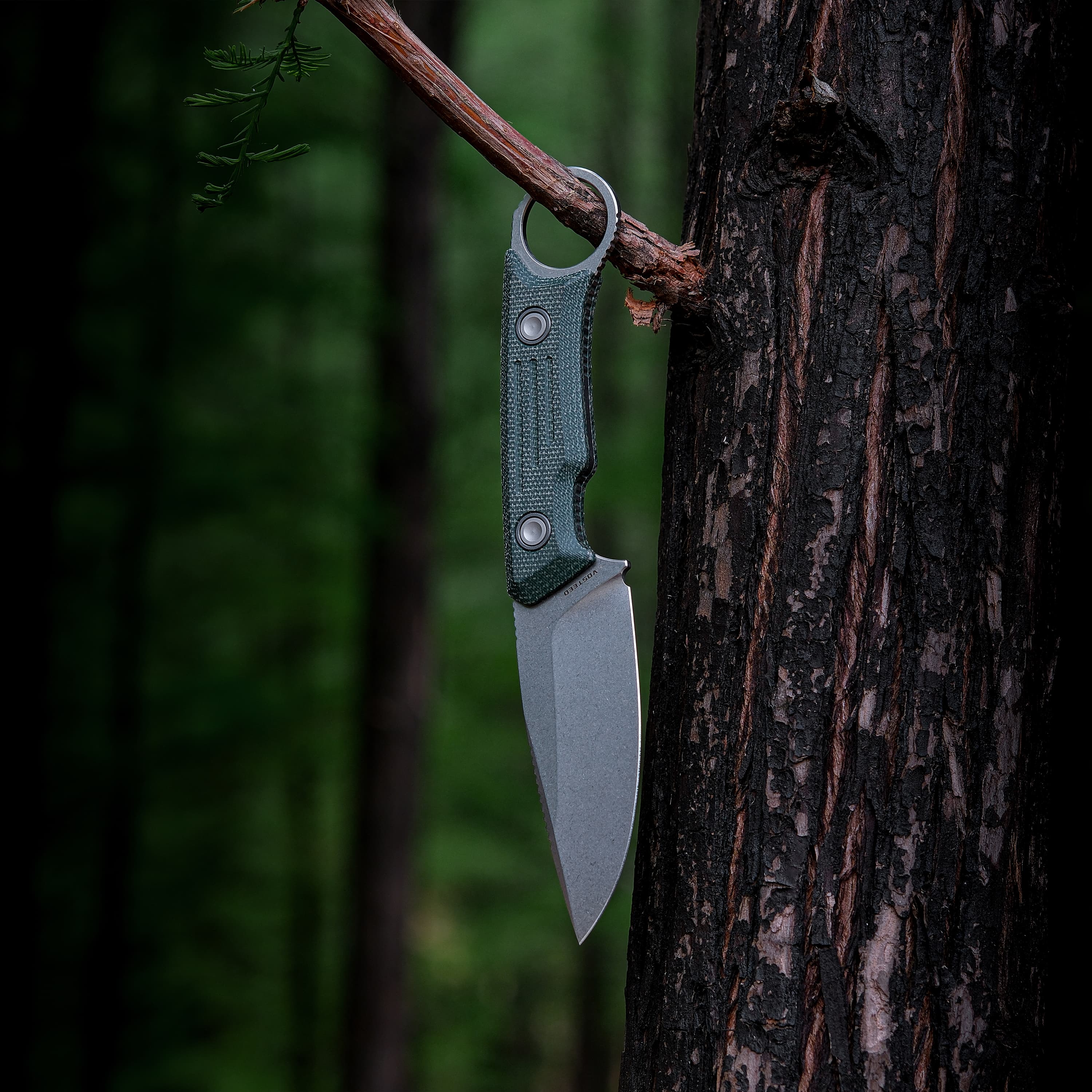 Fullback - Fixed Blade Knife (3.48" Nitro-V Blade & Micarta Handle) - D0302