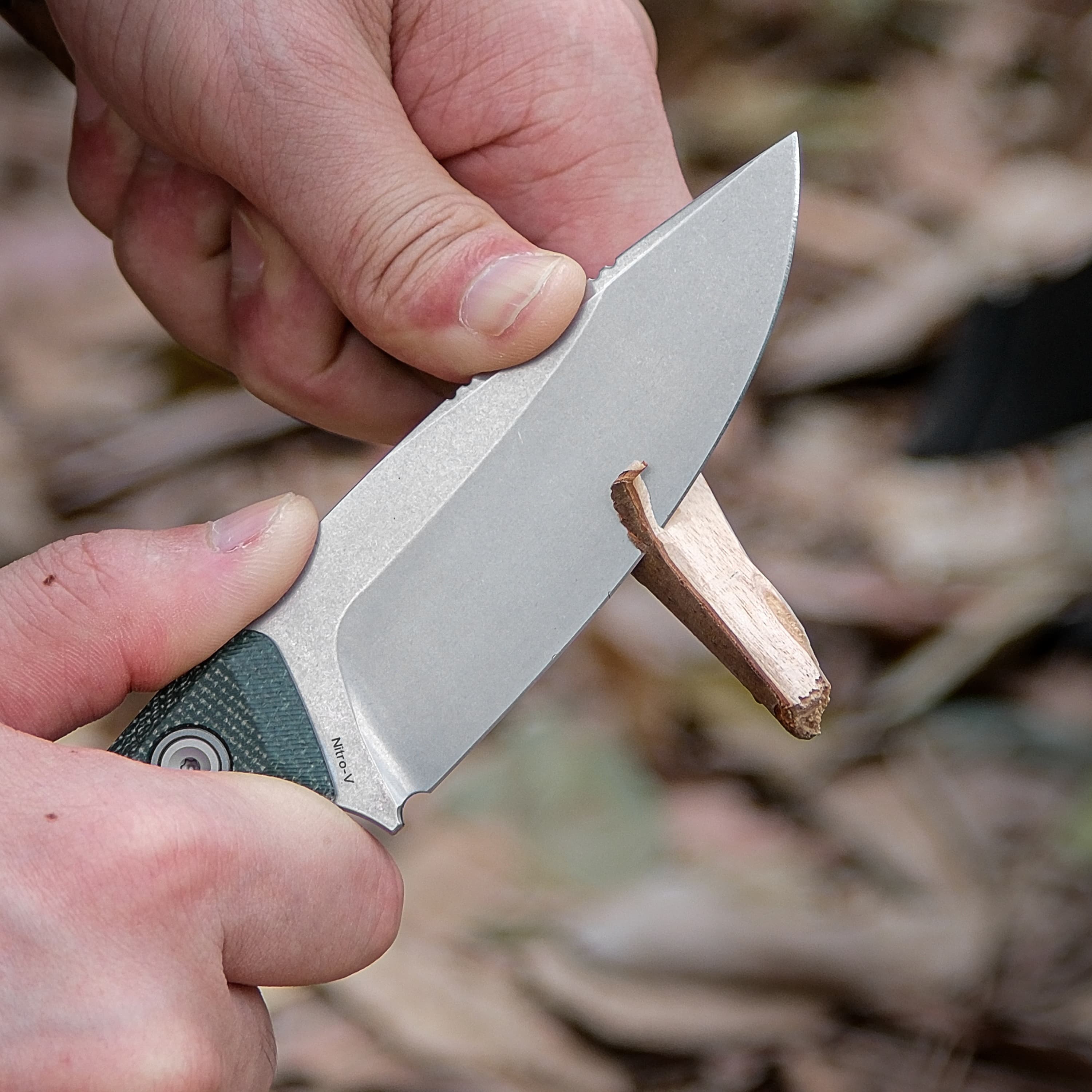 Fullback - Fixed Blade Knife (3.48" Nitro-V Blade & Micarta Handle) - D0302