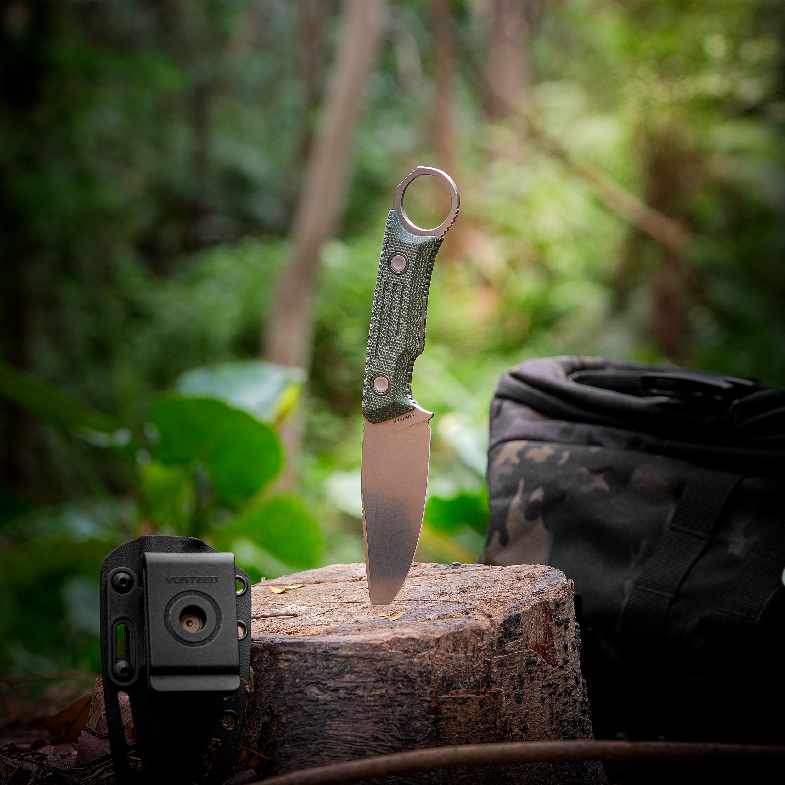 Fullback - Fixed Blade Knife (3.48" Nitro-V Blade & Micarta Handle) - D0302