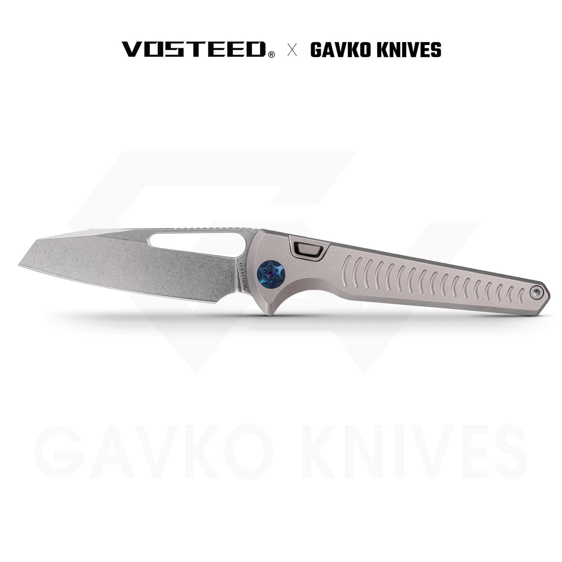 Gavko Leopard M390 blade titanium handle knife