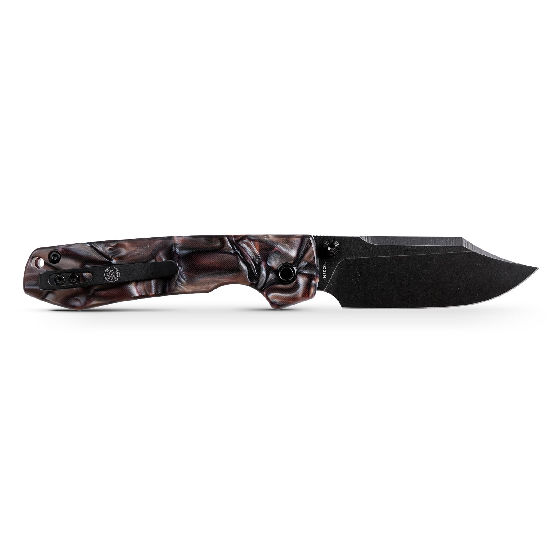Going Gear Exclusive Vosteed Raccoon® Folding Knife 3.25in 14C28N Steel Raffir Noble Handles Top Liner Lock A2916