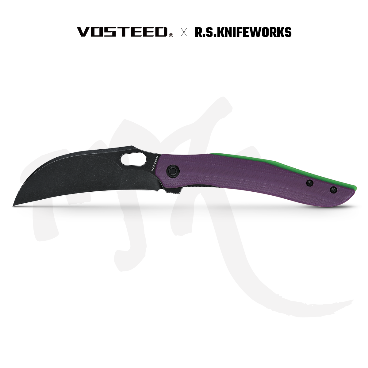 Vosteed Griffin knife with hawkbill blade