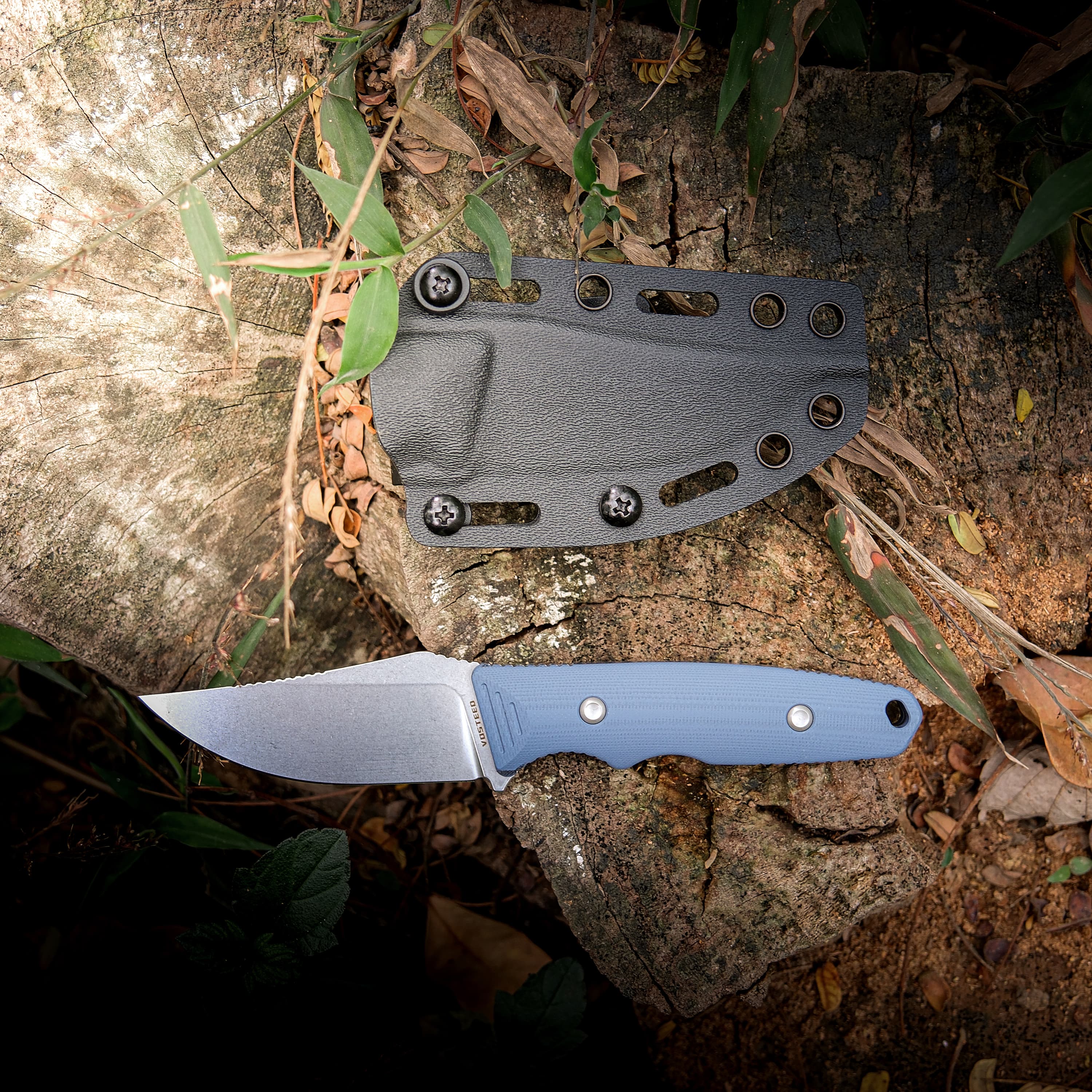 H-Back - Fixed Blade Knife (2.92" 14C28N Blade & G10 Handle) With S.O.A.R. Clip - D0403