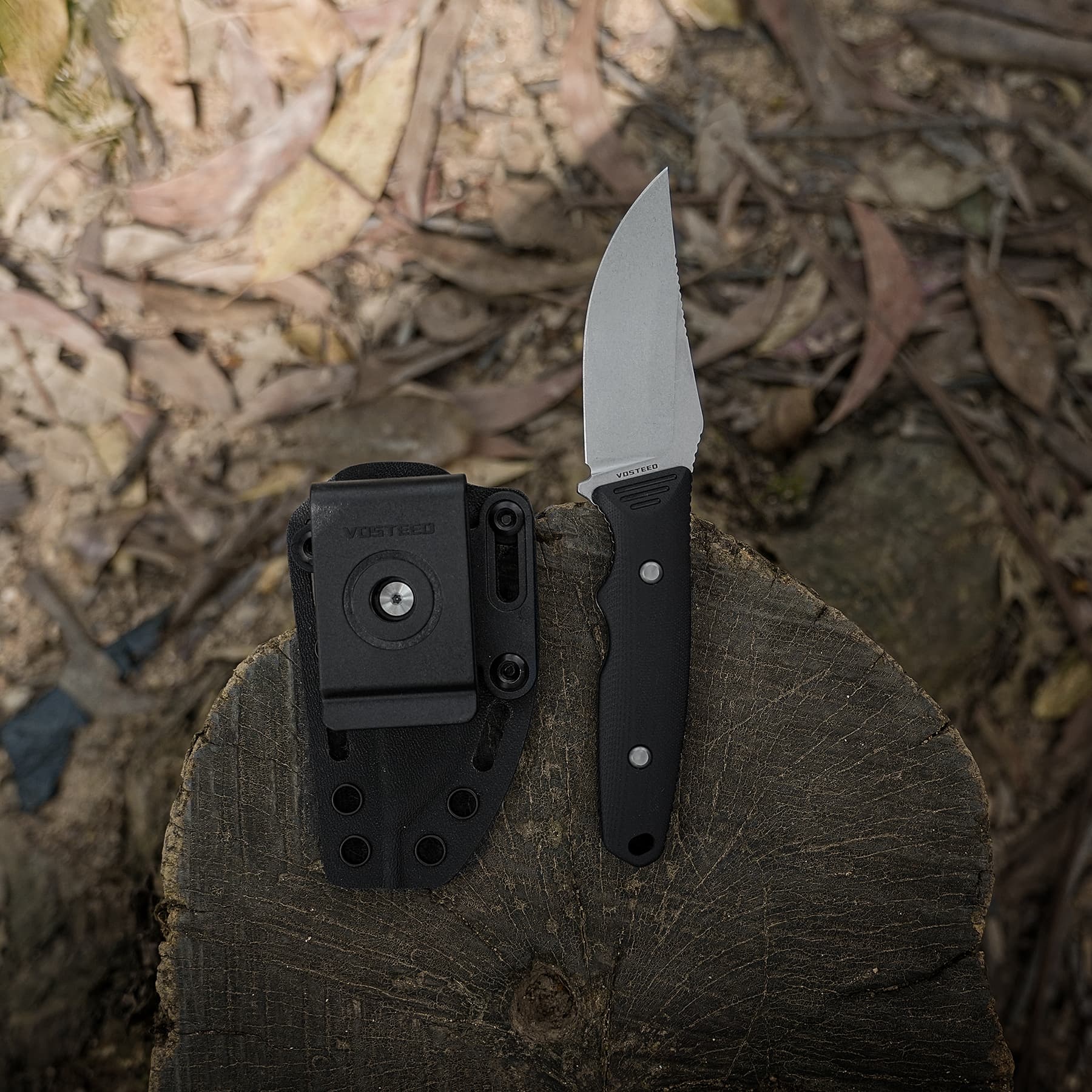 H-Back - Fixed Blade Knife (2.92" Nitro-V Blade & G10 Handle) With S.O.A.R. Clip - D0404