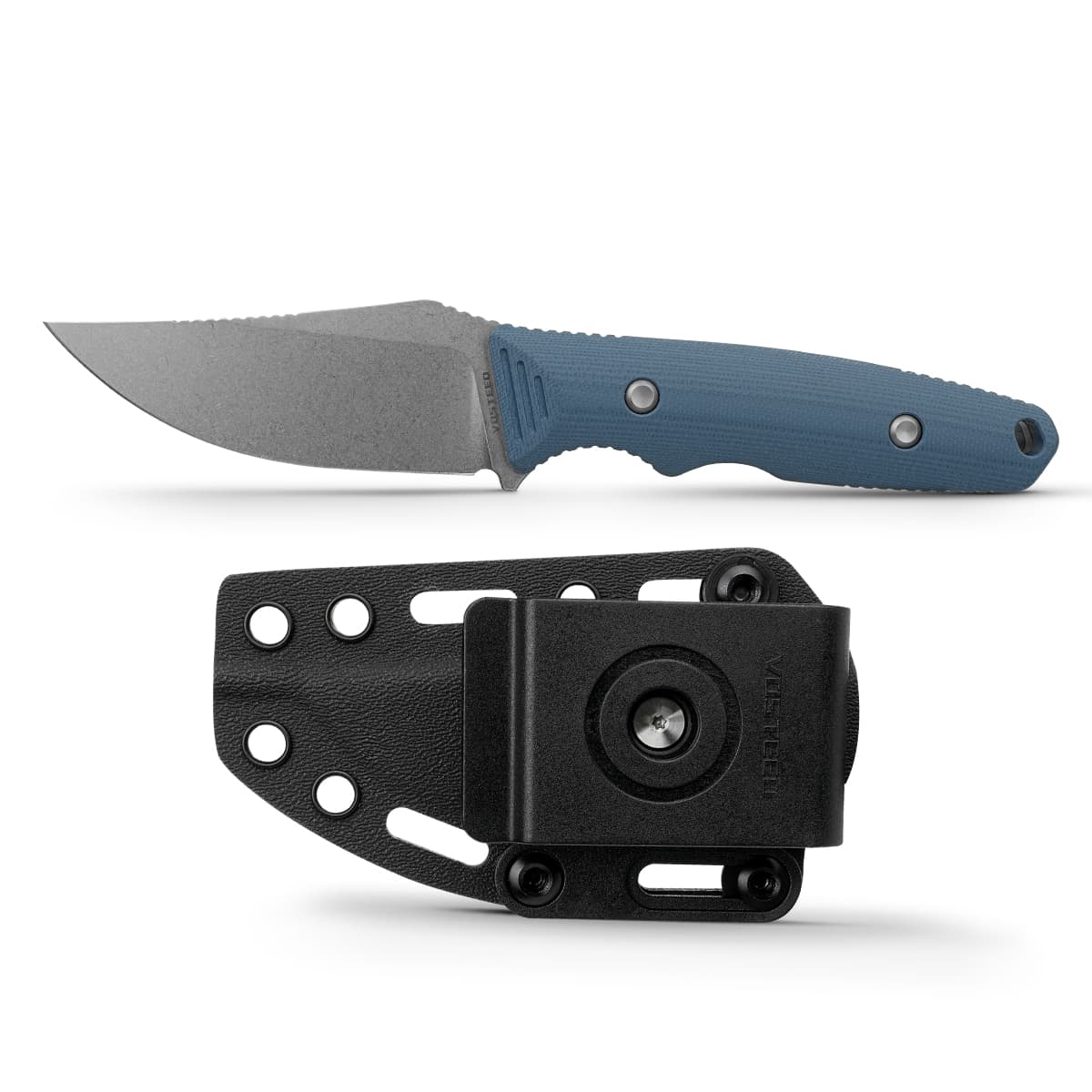 H-Back - Fixed Blade Knife (2.92" Nitro-V Blade & G10 Handle) With S.O.A.R. Clip - D0405