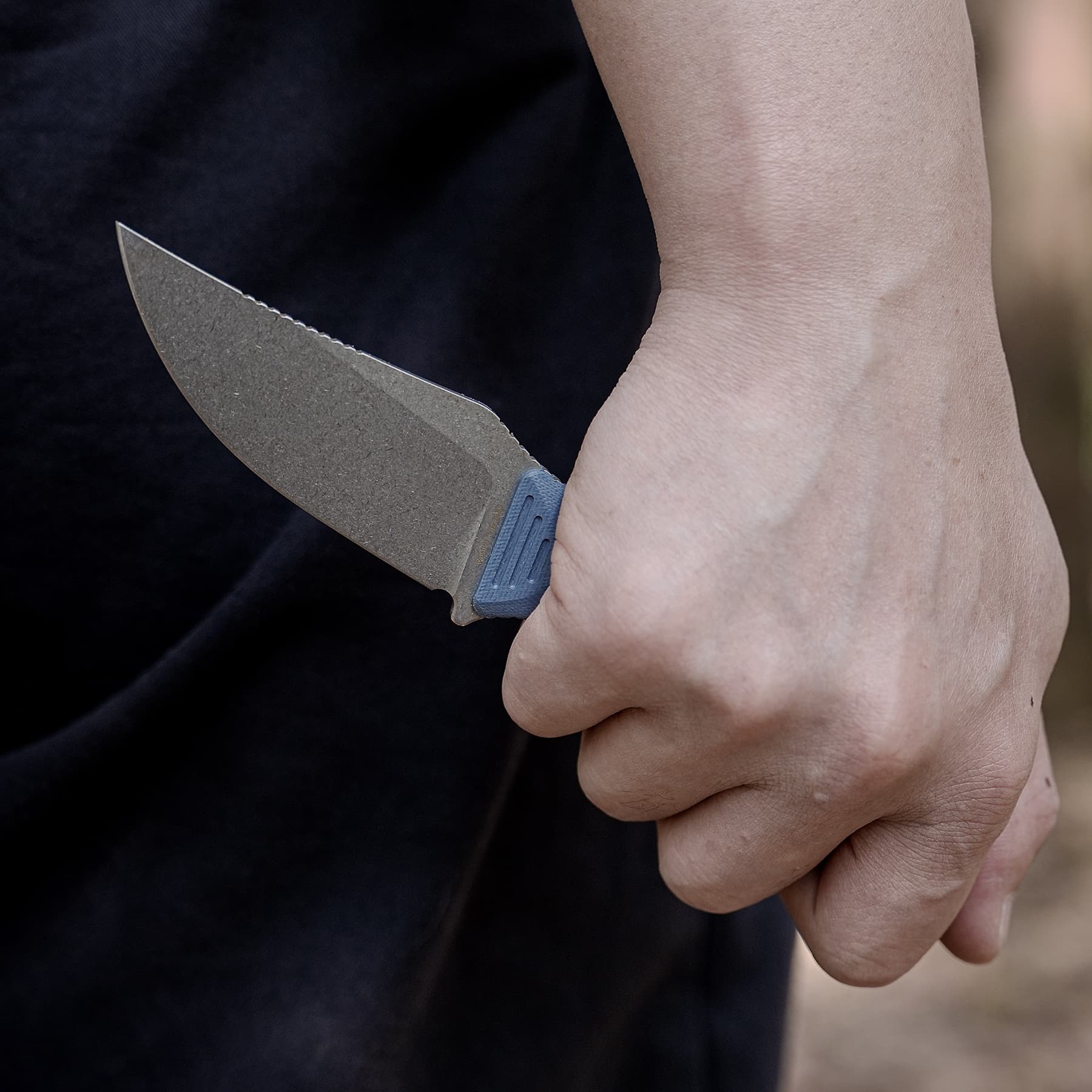 H-Back - Fixed Blade Knife (2.92" Nitro-V Blade & G10 Handle) With S.O.A.R. Clip - D0405