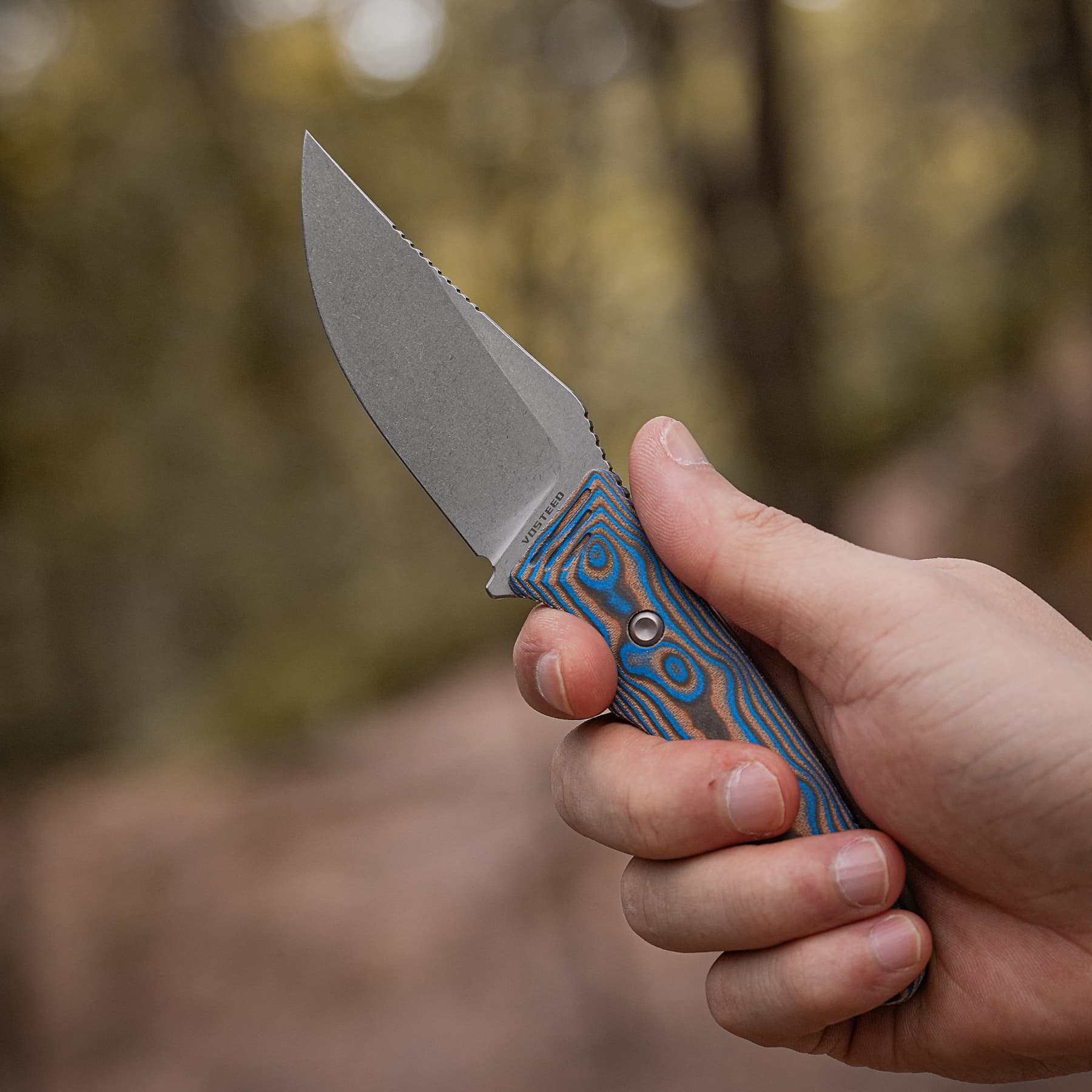 H-Back - Fixed Blade Knife (2.92" Nitro-V Blade & Micarta Handle) With S.O.A.R. Clip - D0407