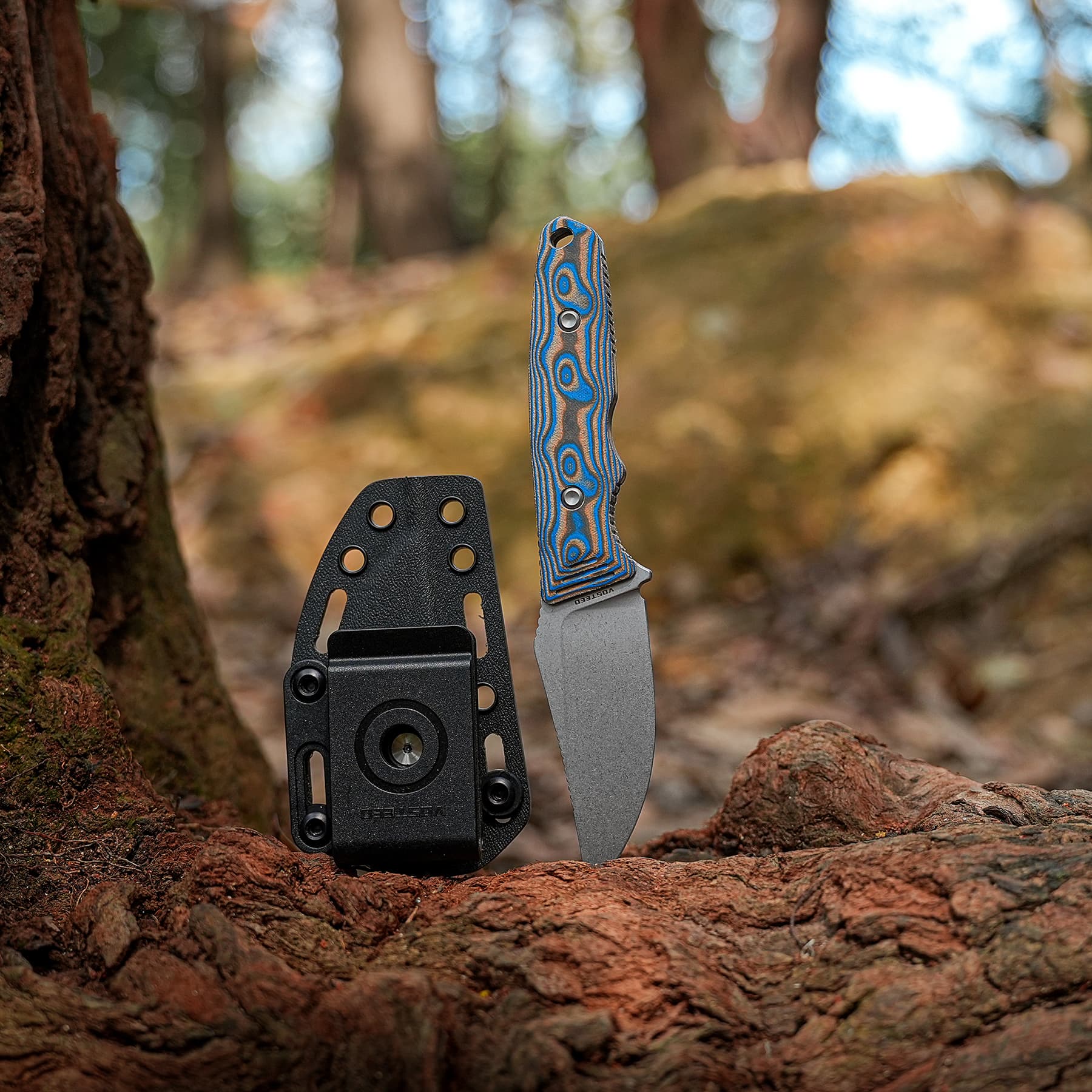 H-Back - Fixed Blade Knife (2.92" Nitro-V Blade & Micarta Handle) With S.O.A.R. Clip - D0407