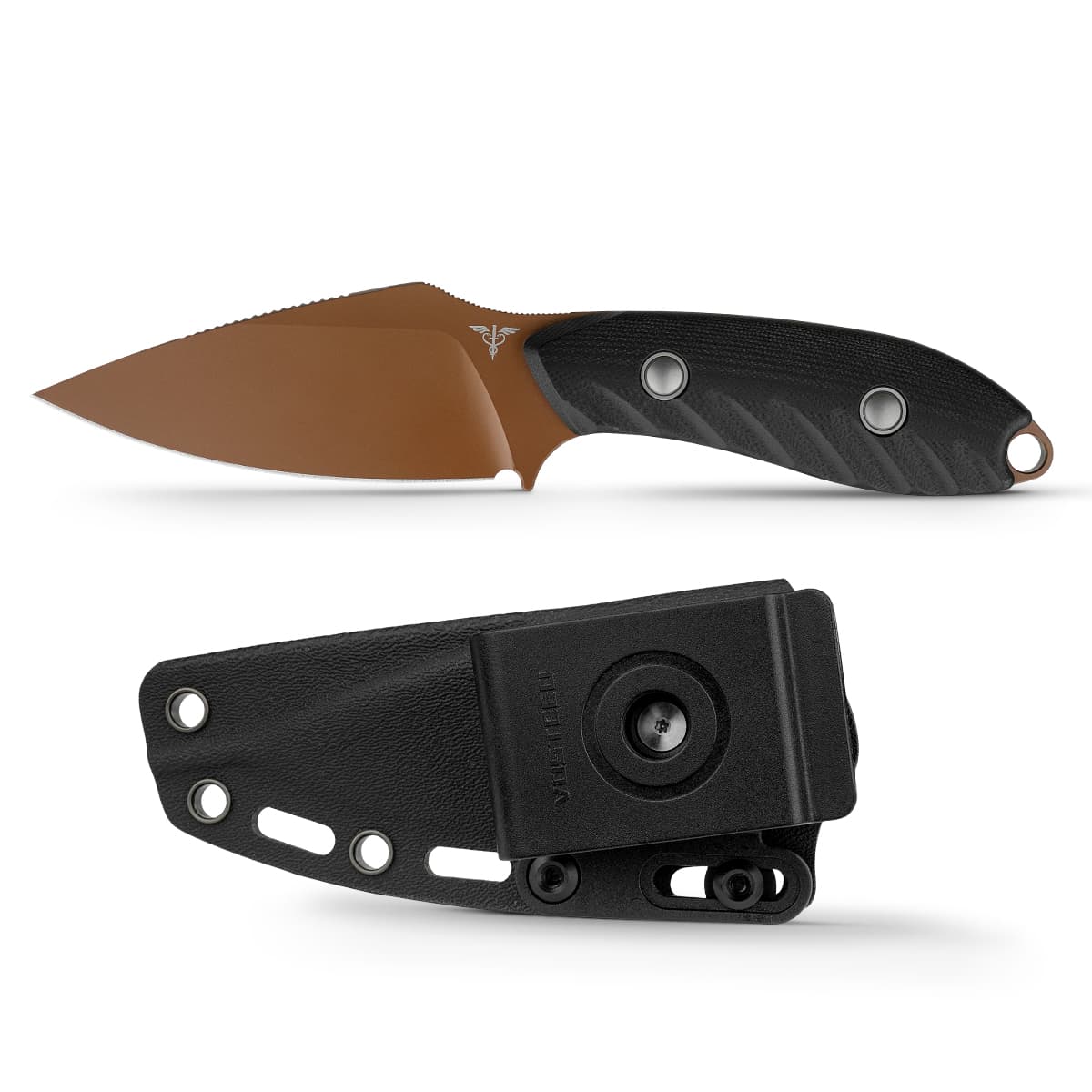 Coming Soon - Inferno- Fixed Blade Knife (3.57" 14C28N Blade & G10 Handle) With S.O.A.R. Clip - D0801