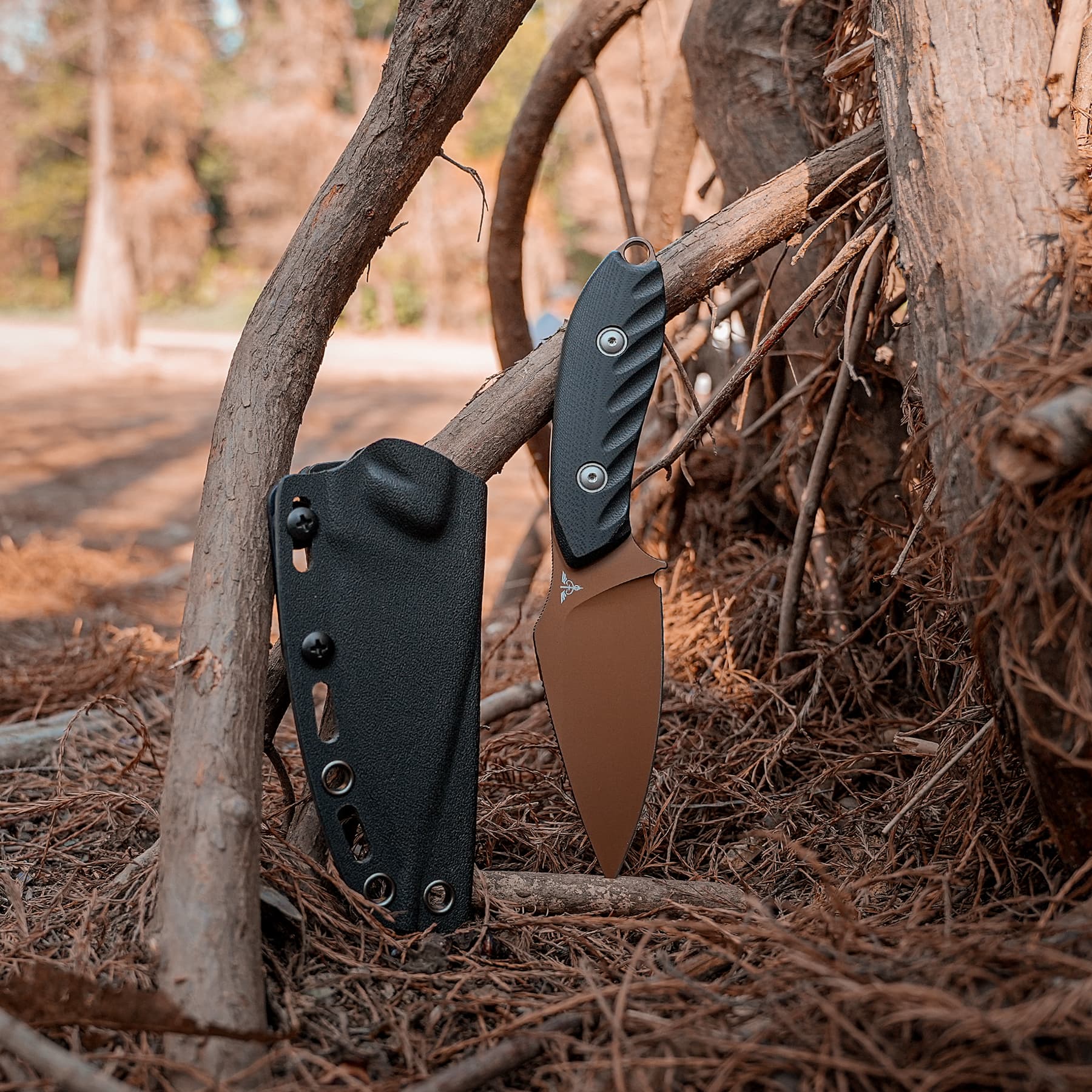 Coming Soon - Inferno- Fixed Blade Knife (3.57" 14C28N Blade & G10 Handle) With S.O.A.R. Clip - D0801