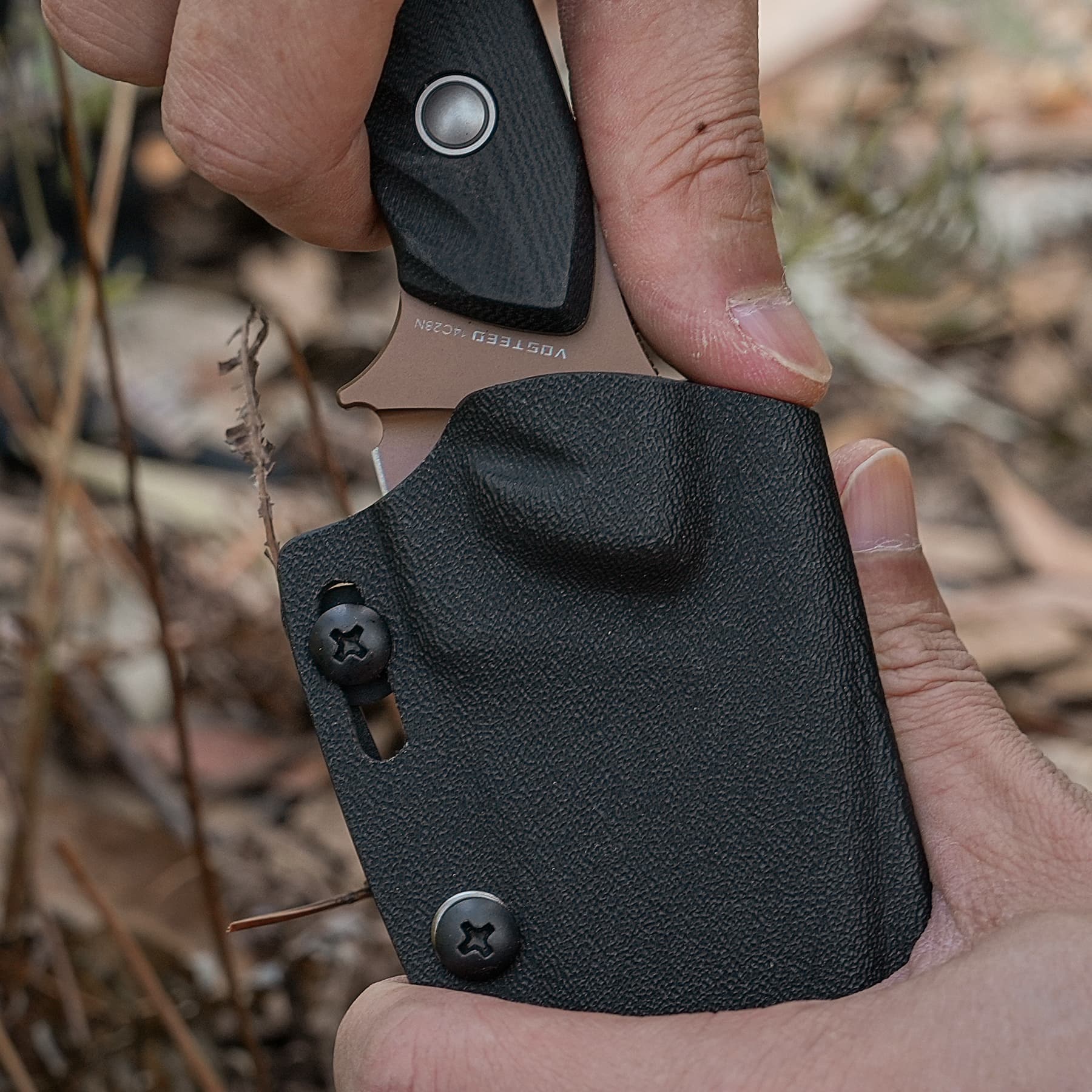 Coming Soon - Inferno- Fixed Blade Knife (3.57" 14C28N Blade & G10 Handle) With S.O.A.R. Clip - D0801