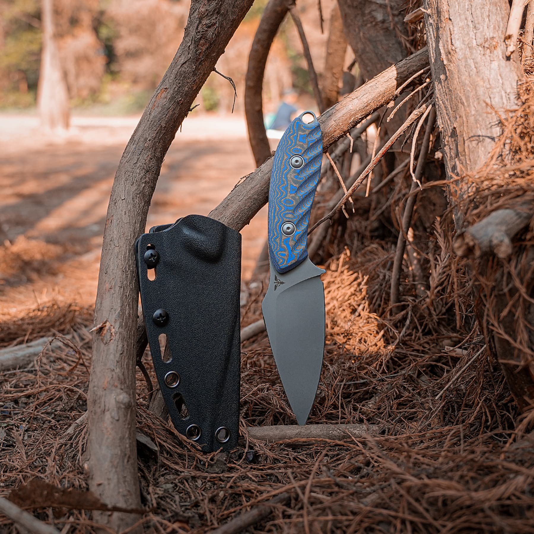 Coming Soon - Inferno- Fixed Blade Knife (3.57" 14C28N Blade & Micarta Handle) With S.O.A.R. Clip - D0802