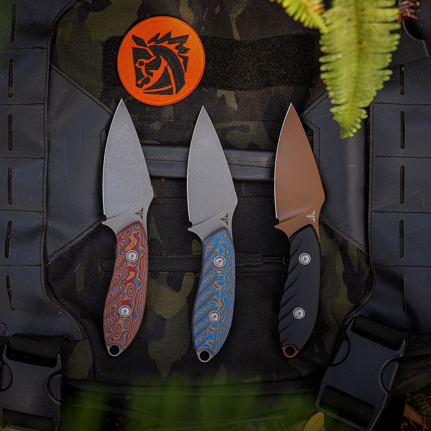 Coming Soon - Inferno- Fixed Blade Knife (3.57" 14C28N Blade & Micarta Handle) With S.O.A.R. Clip - D0802