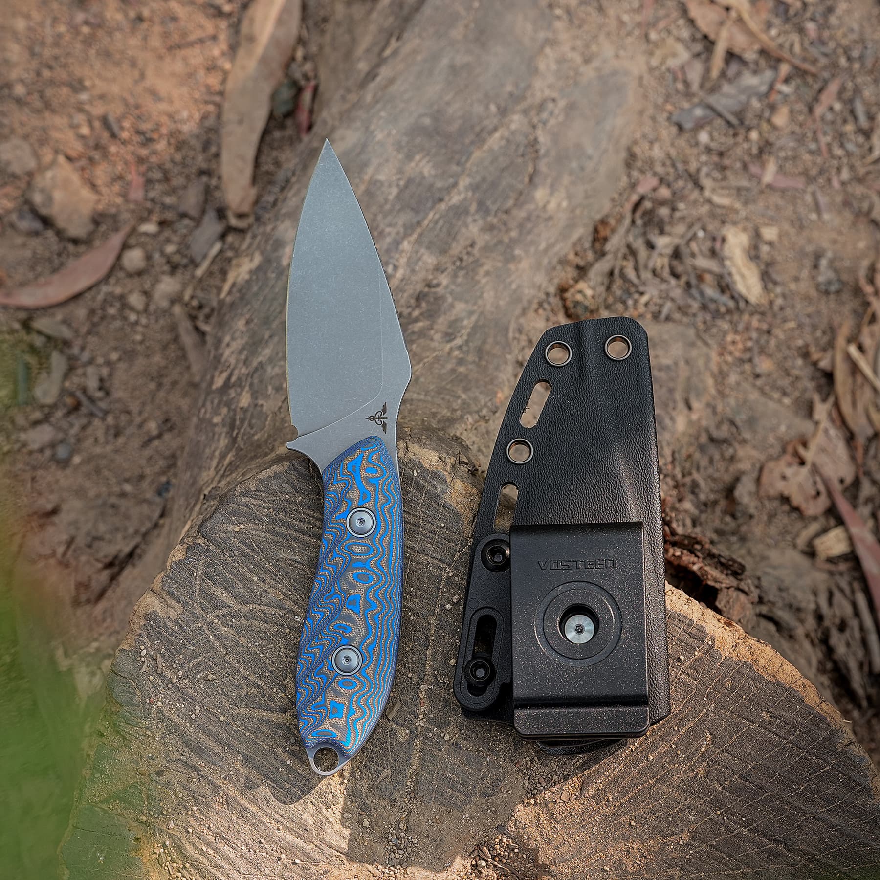 Coming Soon - Inferno- Fixed Blade Knife (3.57" 14C28N Blade & Micarta Handle) With S.O.A.R. Clip - D0802