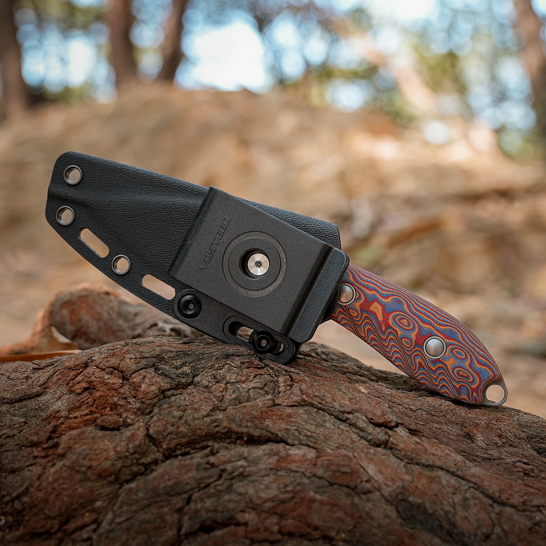 Coming Soon - Inferno- Fixed Blade Knife (3.57" 14C28N Blade & Micarta Handle) With S.O.A.R. Clip - D0803)