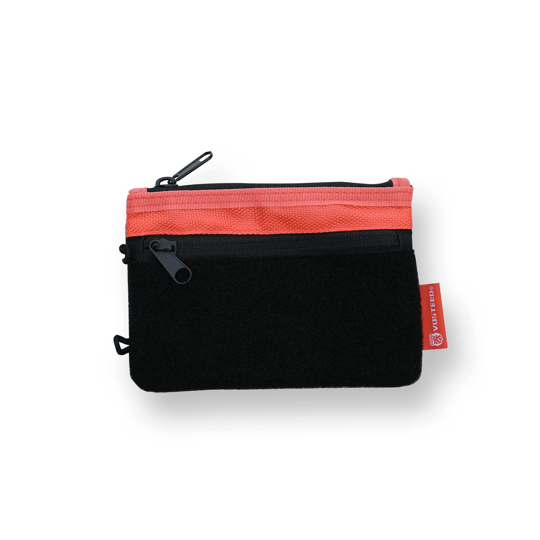 Vosteed black EDC pouch with coral accent