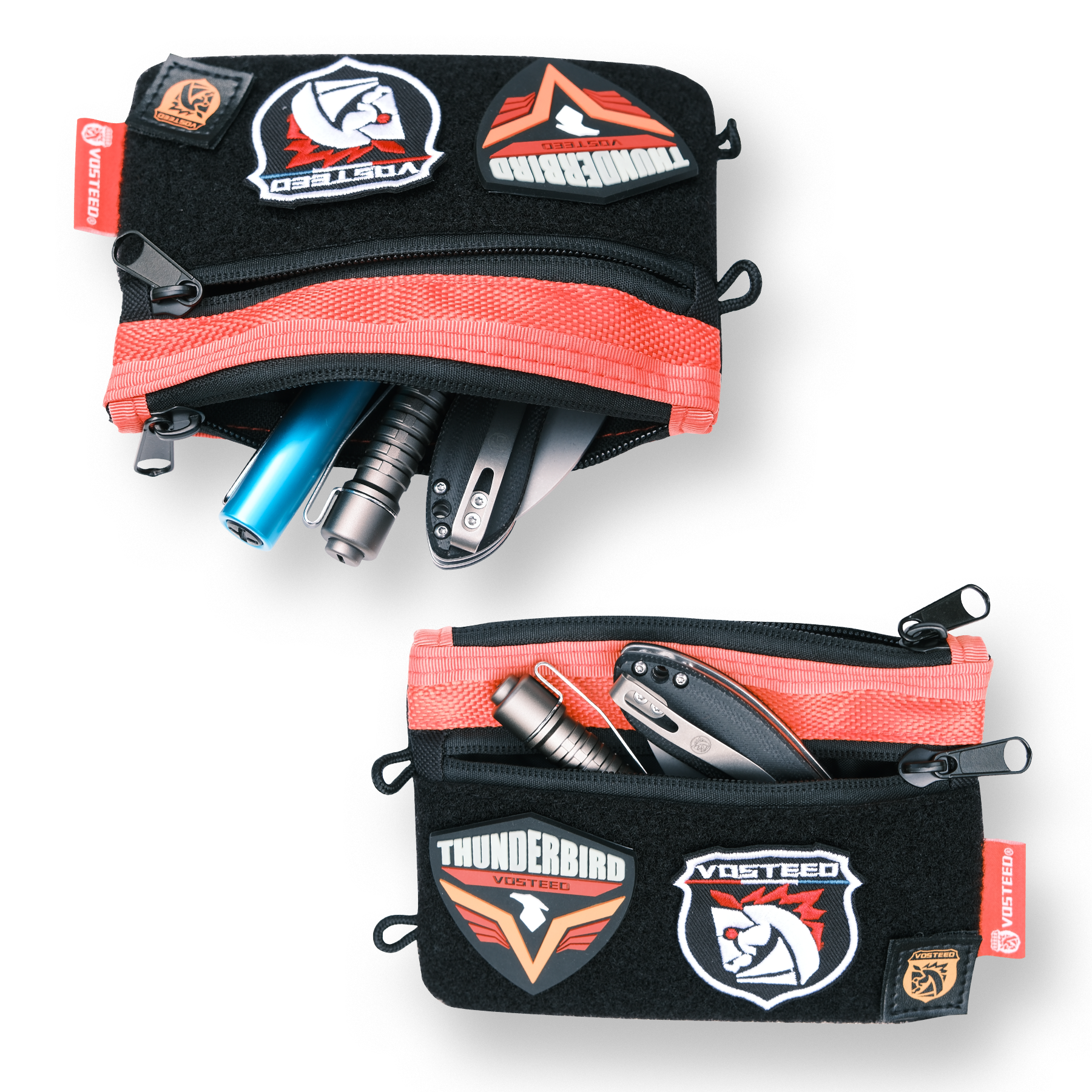 Vosteed knife pouch with EDC essentials